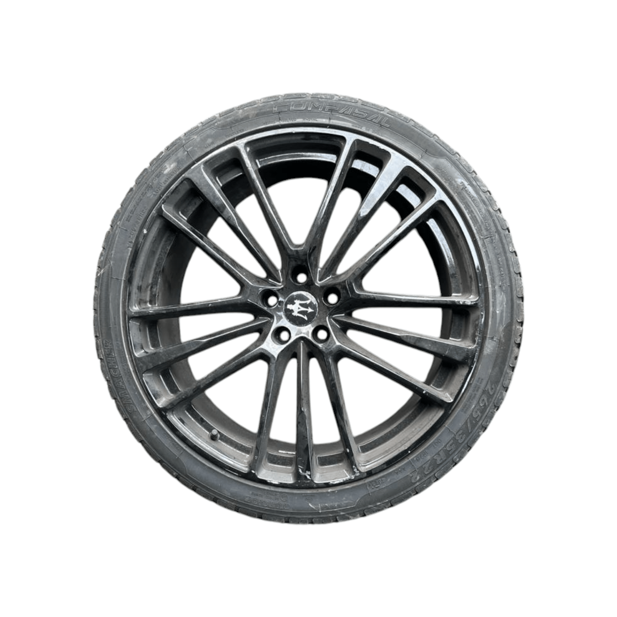 Set 4 cerchi in lega Maserati levante (2018 - >) 295 / 30ZR22 - 235 / 30R22 - F&P CRASH SRLS - Ricambi Usati