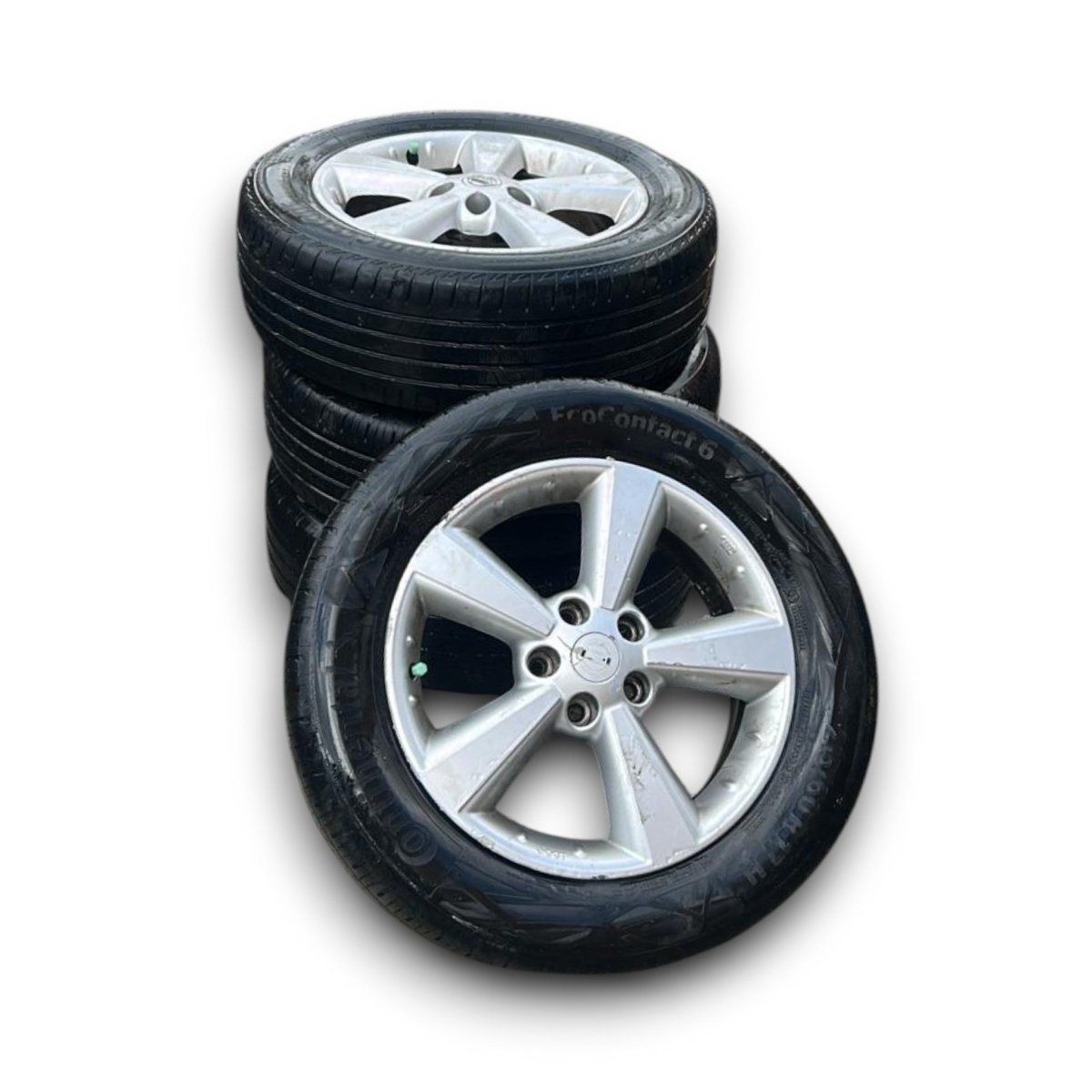 Set 4 cerchi in lega Nissan Qashqai (J10) (5 fori / 215 / 60 r17) (2006 > 2014) - F&amp;P CRASH SRL - Ricambi Usati