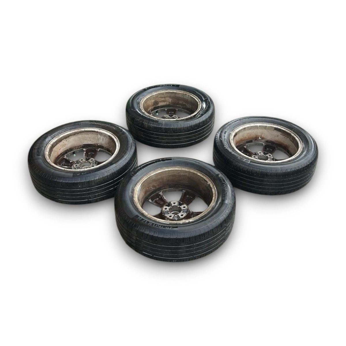 Set 4 cerchi in lega Nissan Qashqai (J10) (5 fori / 215 / 60 r17) (2006 > 2014) - F&P CRASH SRL - Ricambi Usati