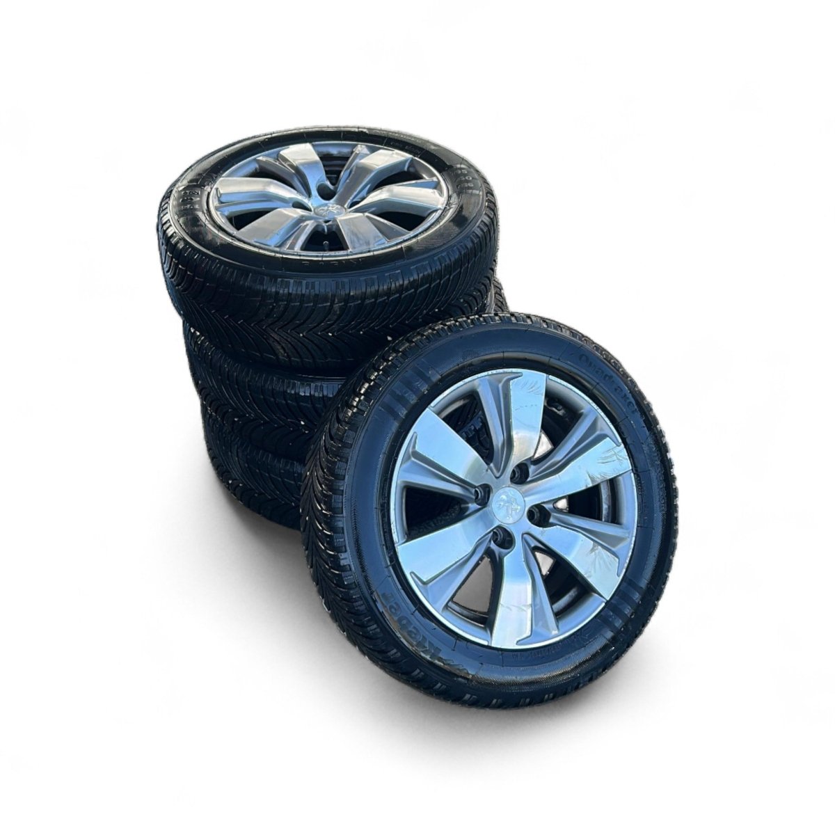 Set 4 cerchi in lega Peugeot 2008 I cod.9678398177 (4 fori / 195 / 60 r16) (2013 > 2019) - F&P CRASH SRLS - Ricambi Usati