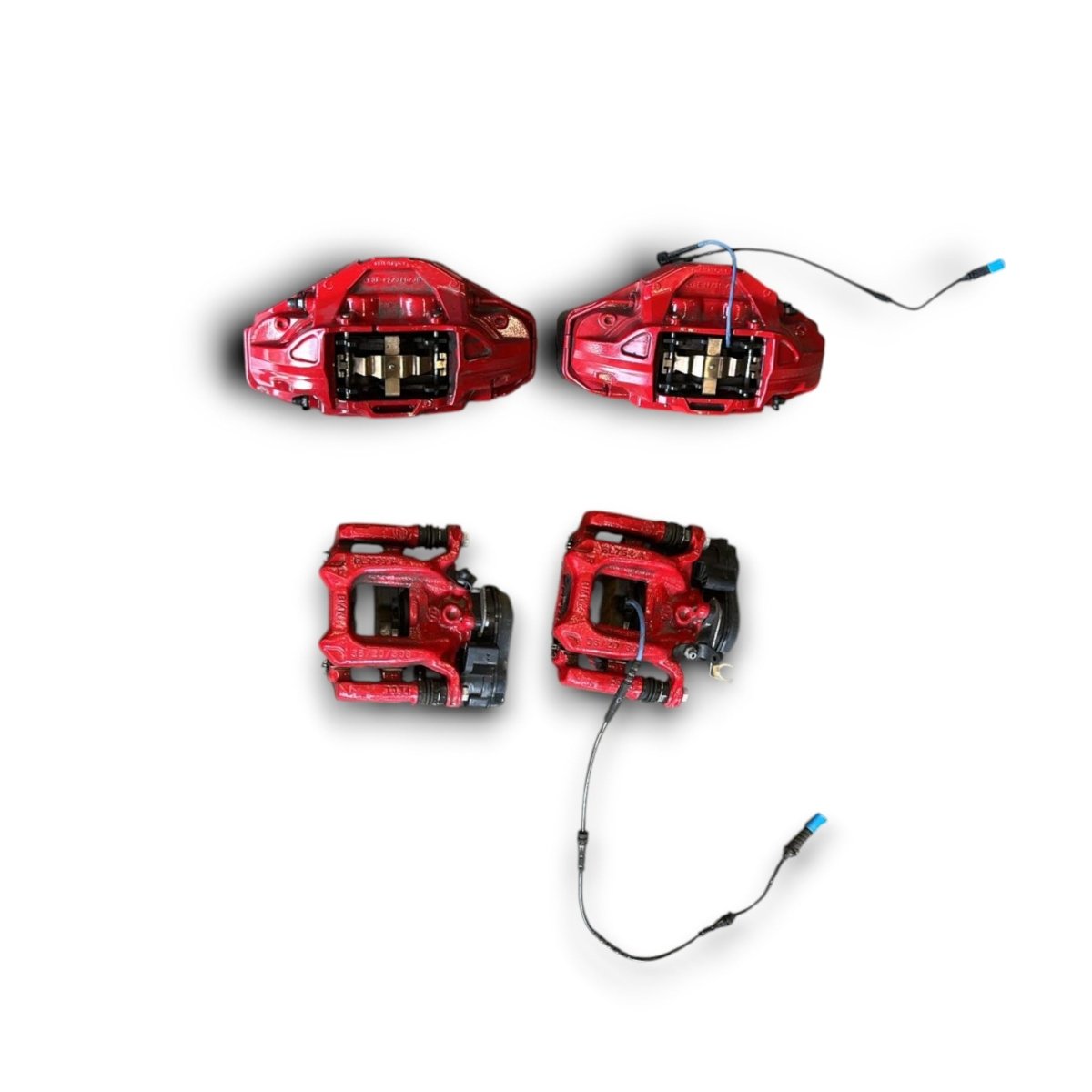 Set 4 pinze freni rosse BMW IX1 (U11) (2022 > ) (MSport) - F&P CRASH SRL - Ricambi Usati