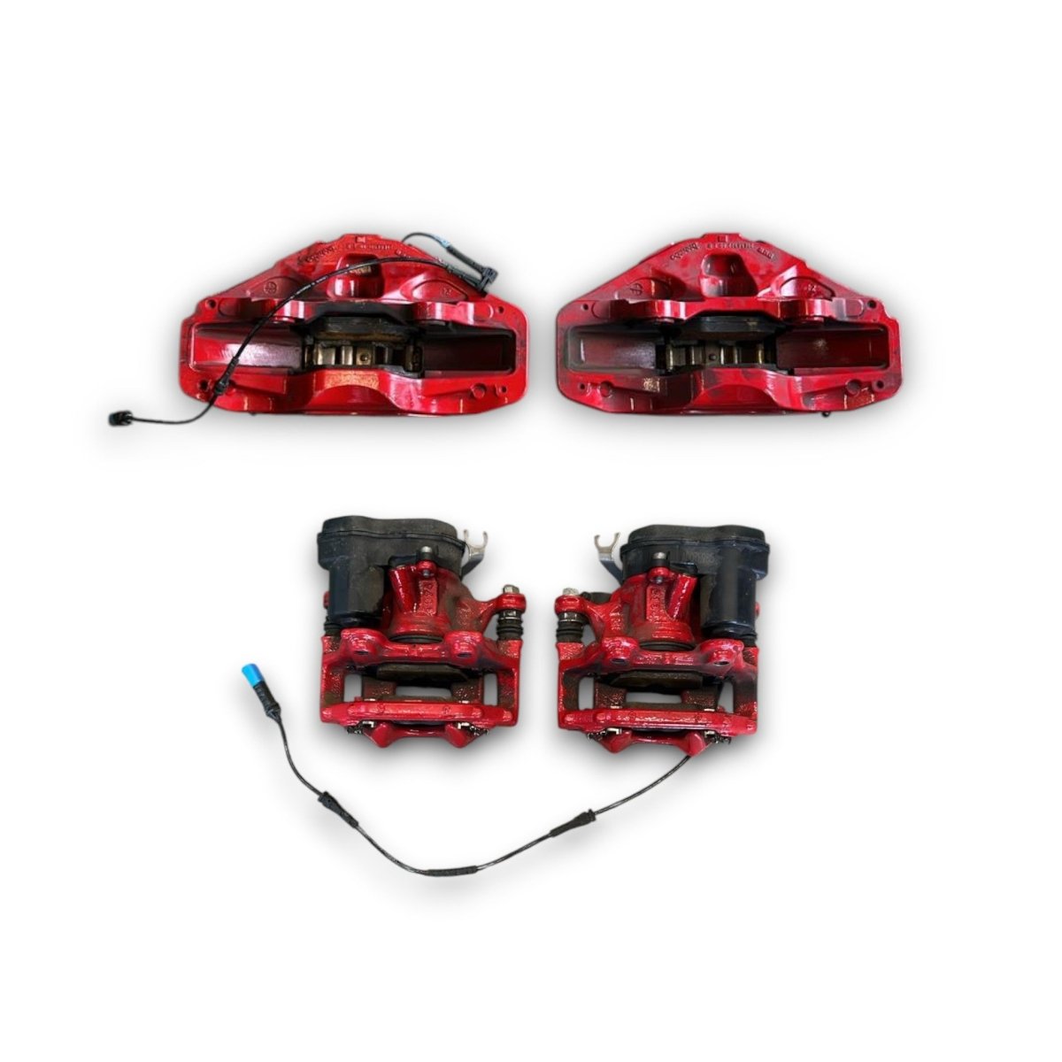 Set 4 pinze freni rosse BMW IX1 (U11) (2022 > ) (MSport) - F&P CRASH SRL - Ricambi Usati