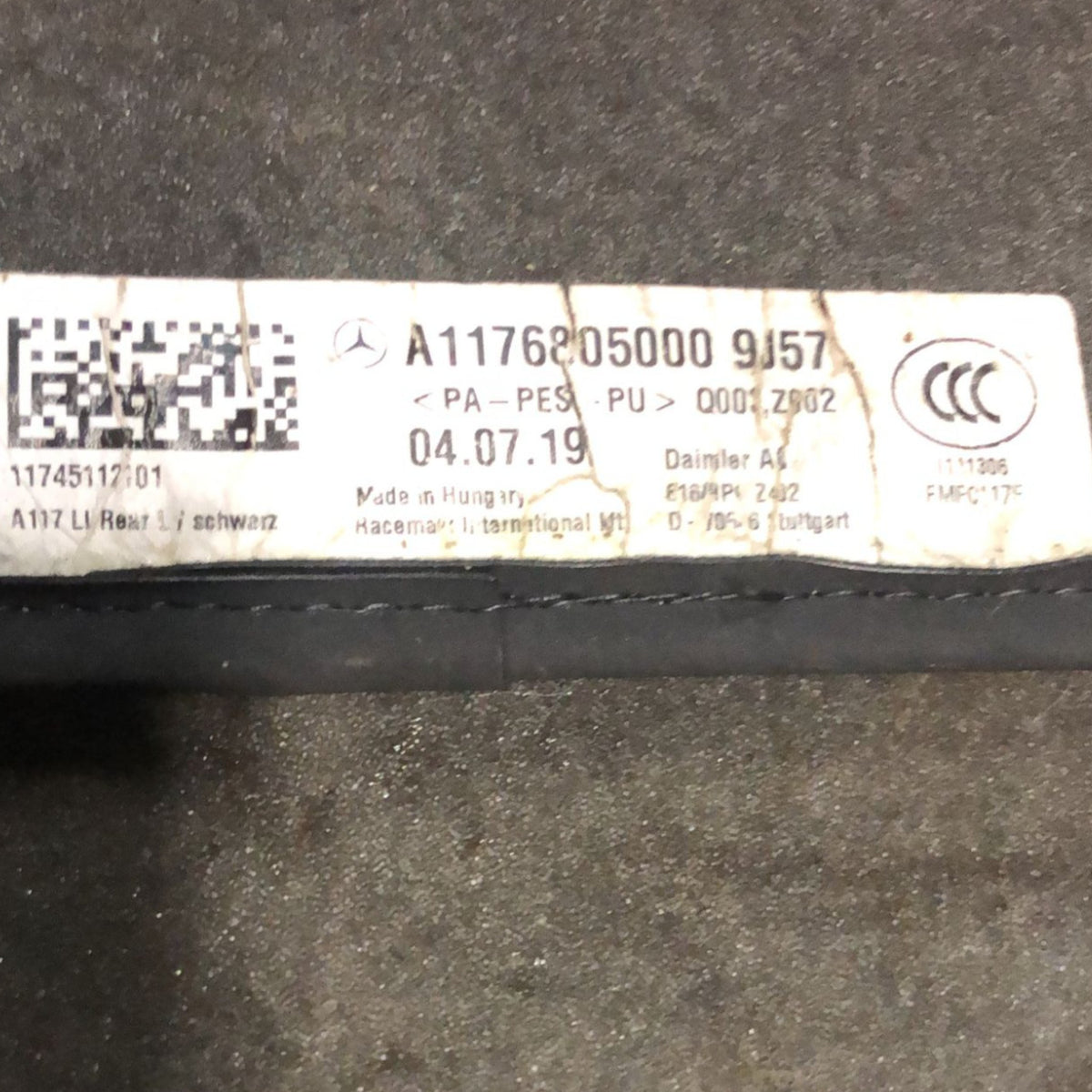 Set 4 Tappetini Mercedes Benz Cla X117 Station Wagon (2013 > 2019) cod:A1176805000 - F&P CRASH SRLS - Ricambi Usati