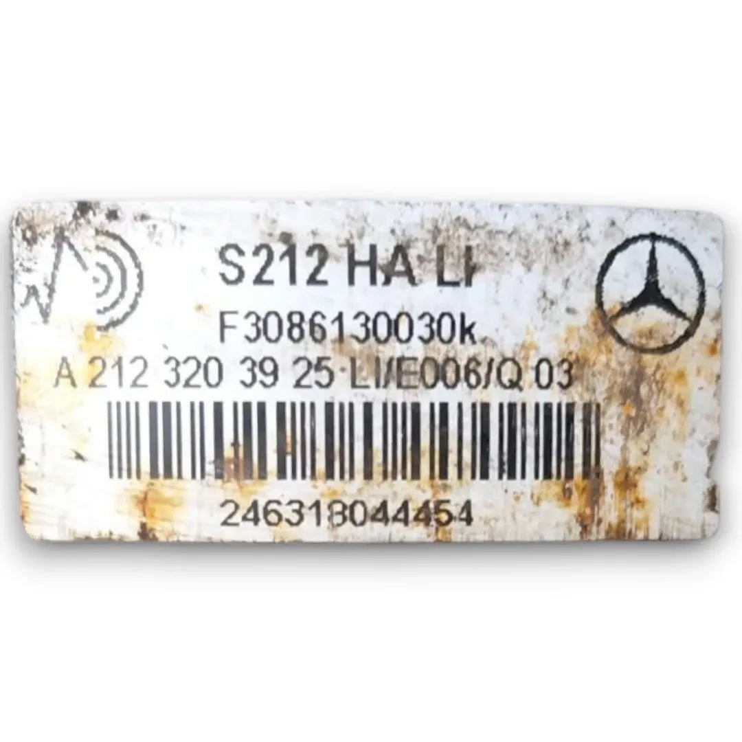 Soffietto pneumatico sinistro posteriore Mercedes-Benz Classe E dal 2009 cod. A2123203925 - F&P CRASH SRL - Ricambi Usati