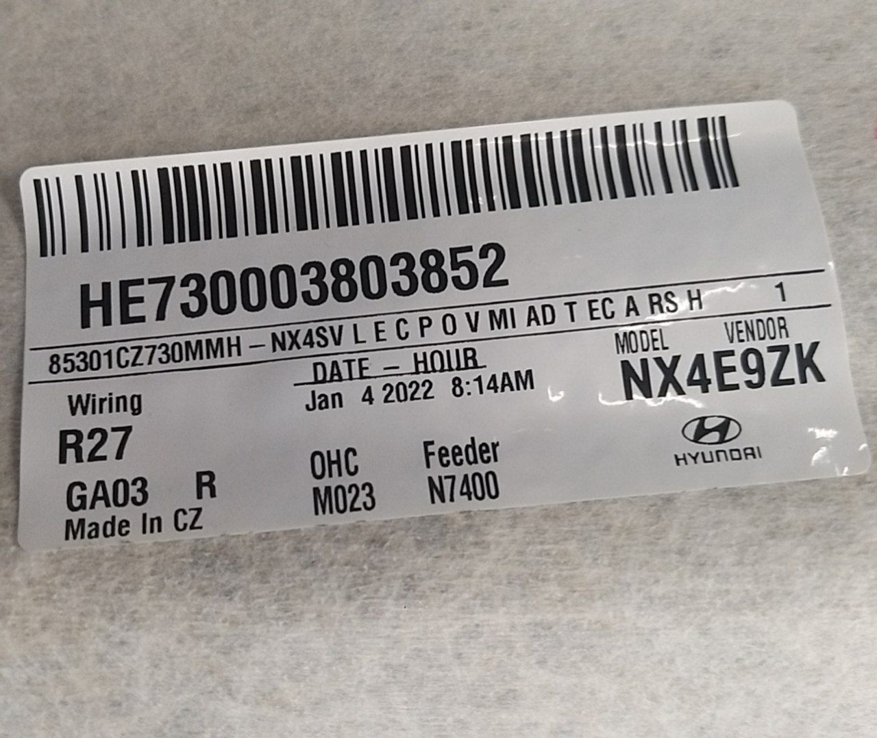 Sottotetto / Cielo Hyundai Tucson ( 2020 > ) - F&P CRASH SRLS - Ricambi Usati