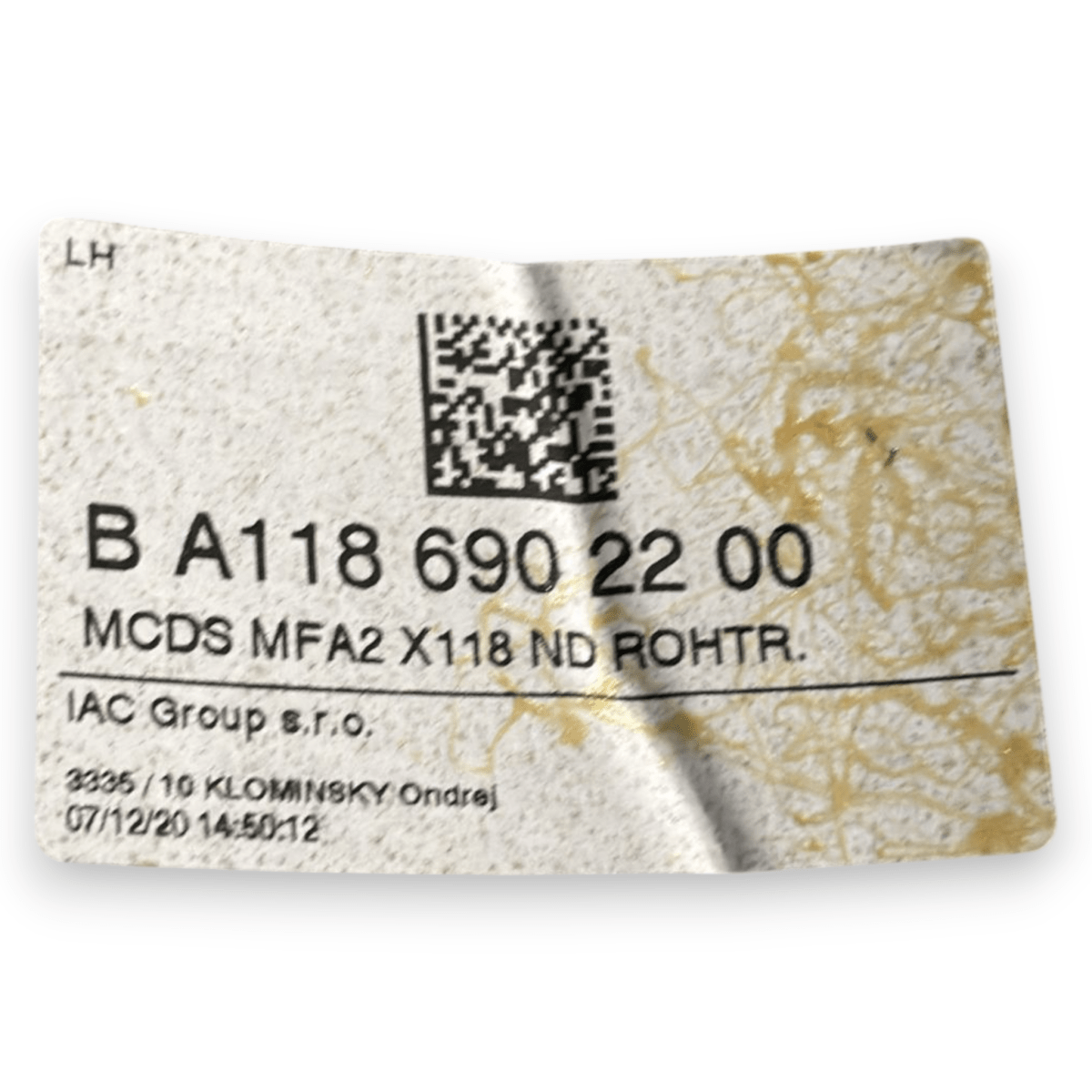 Sottotetto / cielo nero mercedes - benz cla x118 (SW) cod:a1186902200 (2019 - ) - F&P CRASH SRL - Ricambi Usati