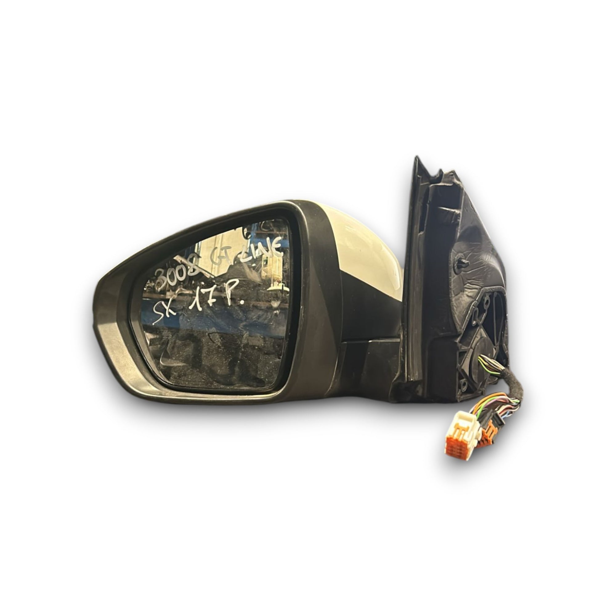 Specchietto elettrico sinistro Peugeot 2008 GT Line cod.21595005 17 pin (2019> ) + sensore di sorpasso - F&P CRASH SRLS - Ricambi Usati