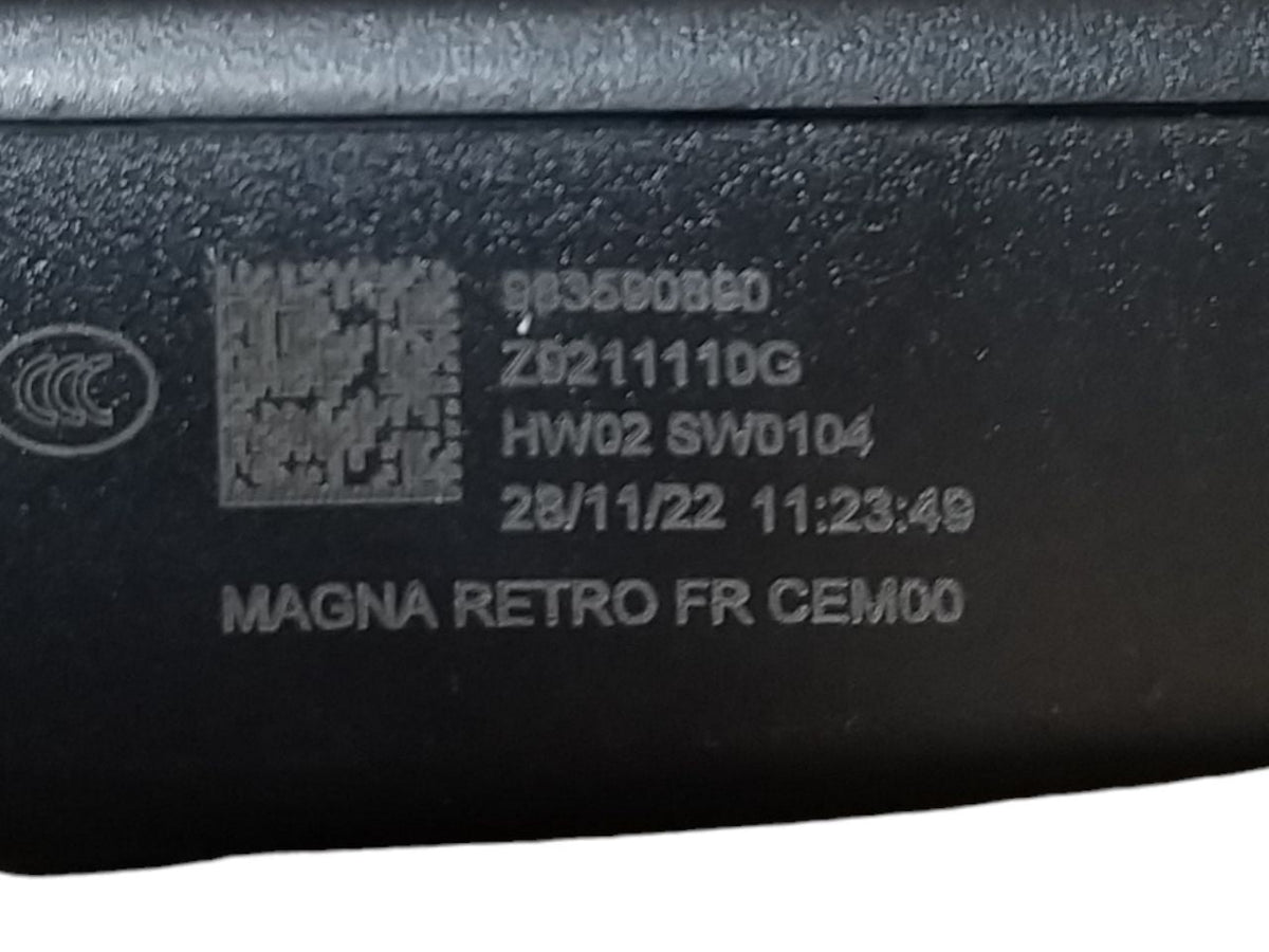 Specchietto Retrovisore Interno Citroen C4 ( 2010 - 2018 ) Cod : 983590890 - F&P CRASH SRLS - Ricambi Usati