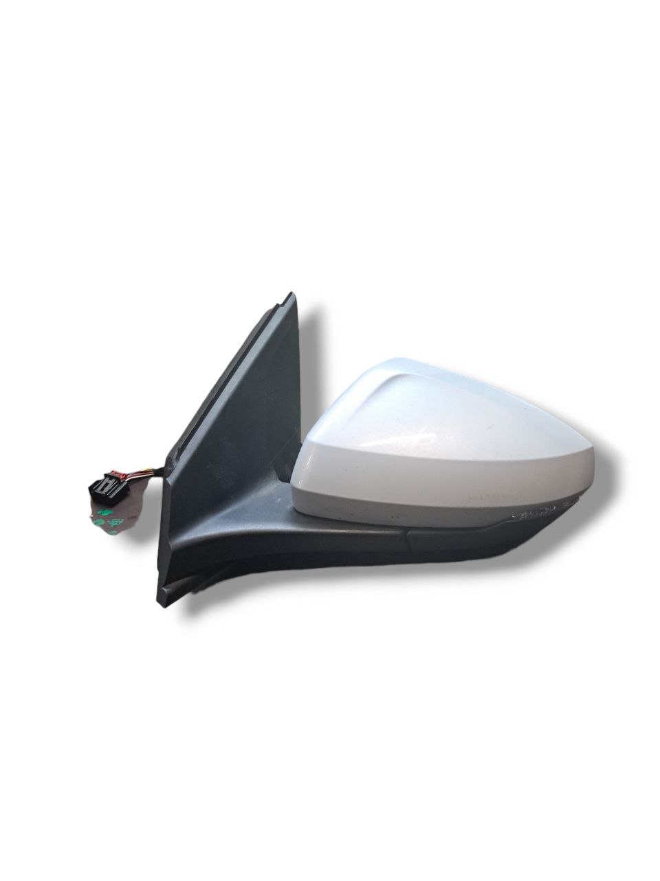 Left Electric Rearview Mirror white 8 Wires Volkswagen Polo ( AW1 - 2018 ) COD:2G0857933 - F&P CRASH SRLS - Used Spare Parts