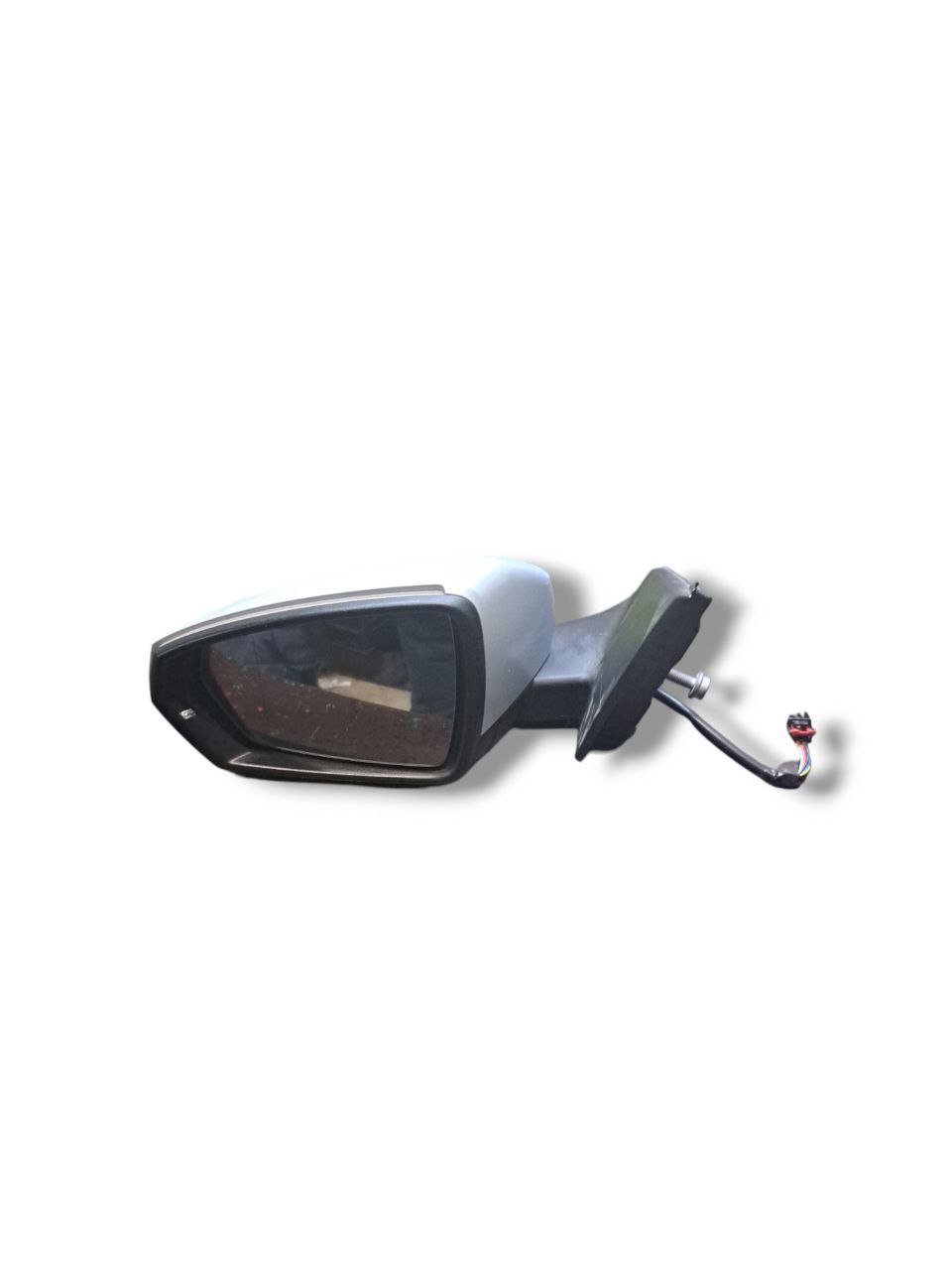 Left Electric Rearview Mirror white 8 Wires Volkswagen Polo ( AW1 - 2018 ) COD:2G0857933 - F&P CRASH SRLS - Used Spare Parts