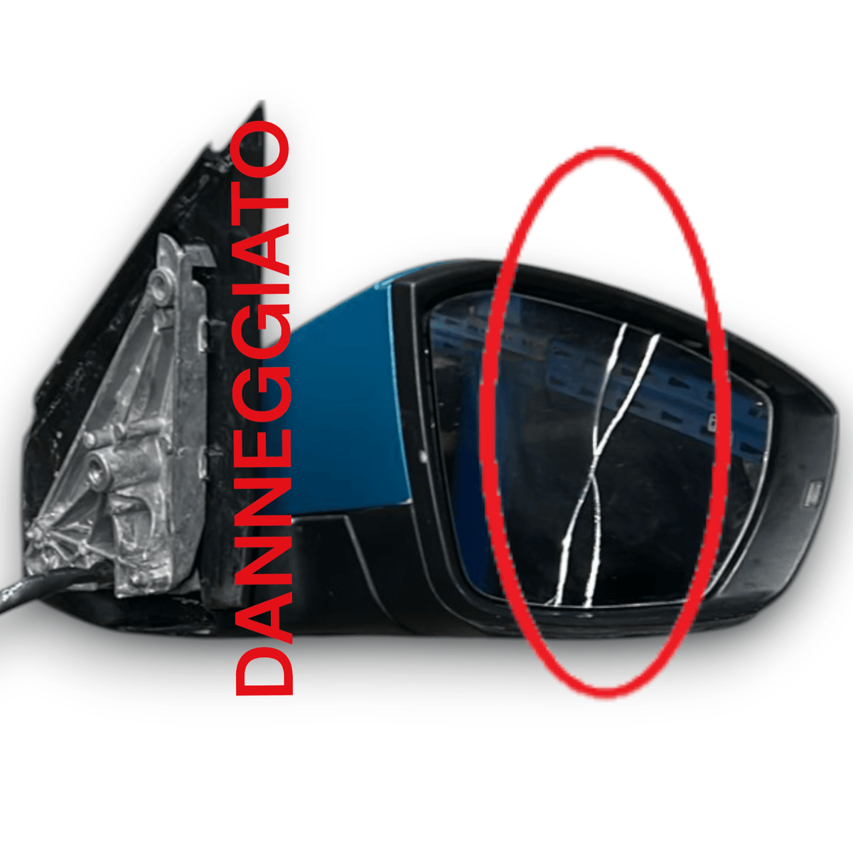 Right Rearview Mirror / Mirror 14 Pin Volkswagen T - Roc (2017 >) code:041491 - F&P CRASH SRLS - Used Spare Parts