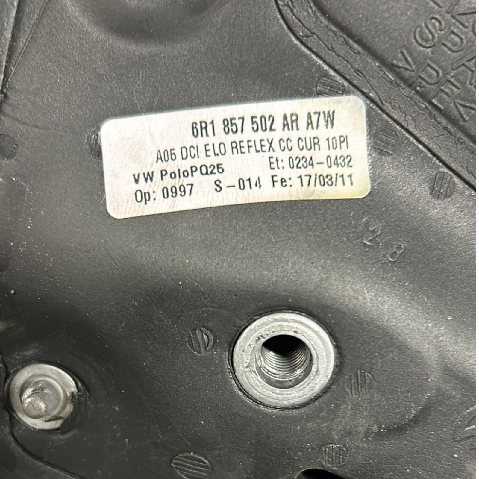 Specchio / Specchietto Retrovisore Destro 6 Pin Volkswagen Polo cod:6R1857502 (2009 > 2017) - F&P CRASH SRLS - Ricambi Usati