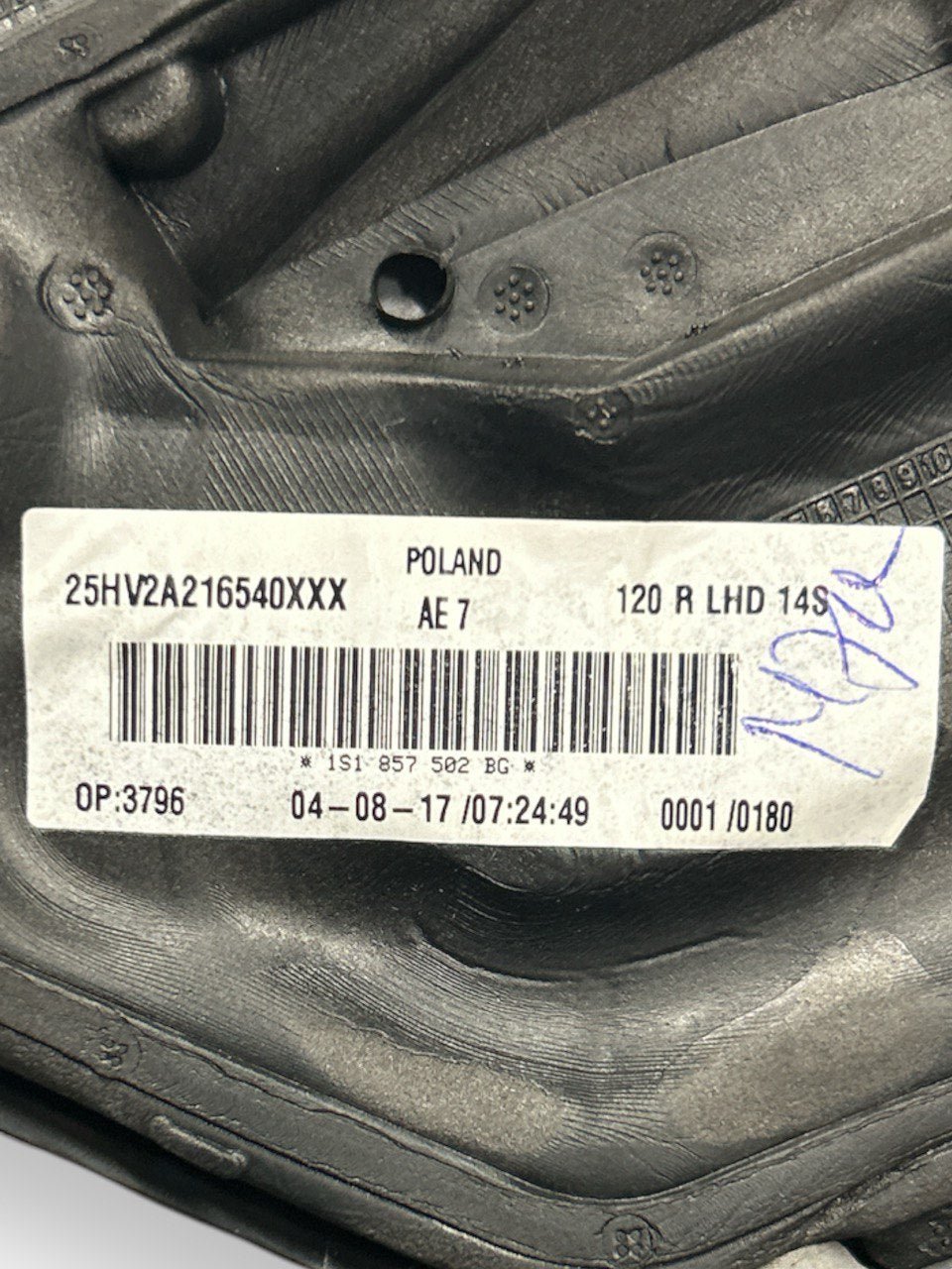 Specchio / Specchietto Retrovisore Esterno Destro (DX) Elettrico 10 Pin Volkswagen UP (2011 al 2020) cod . 25HV2A216540XXX - F&P CRASH SRLS - Ricambi Usati