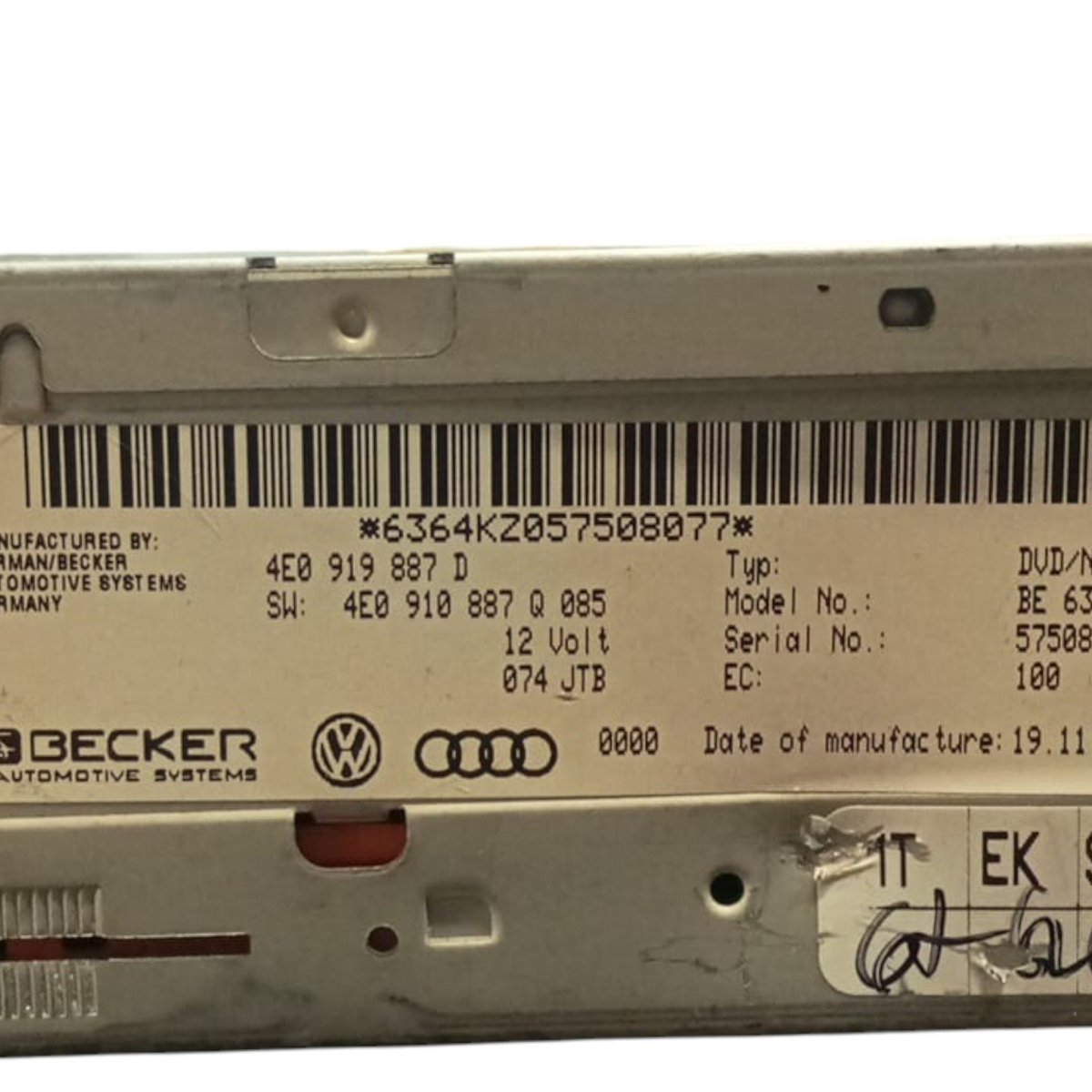 Stereo / autoradio audi a6 c6 cod . 4E0919887D (2004 > 2011) - F&P CRASH SRL - Ricambi Usati