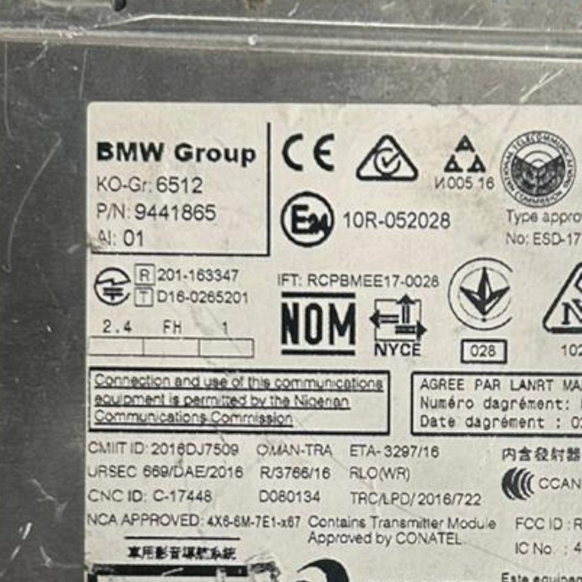 Stereo / autoradio bmw serie 1 f20 cod:9441865 (2011 > 2019) - F&P CRASH SRLS - Ricambi Usati