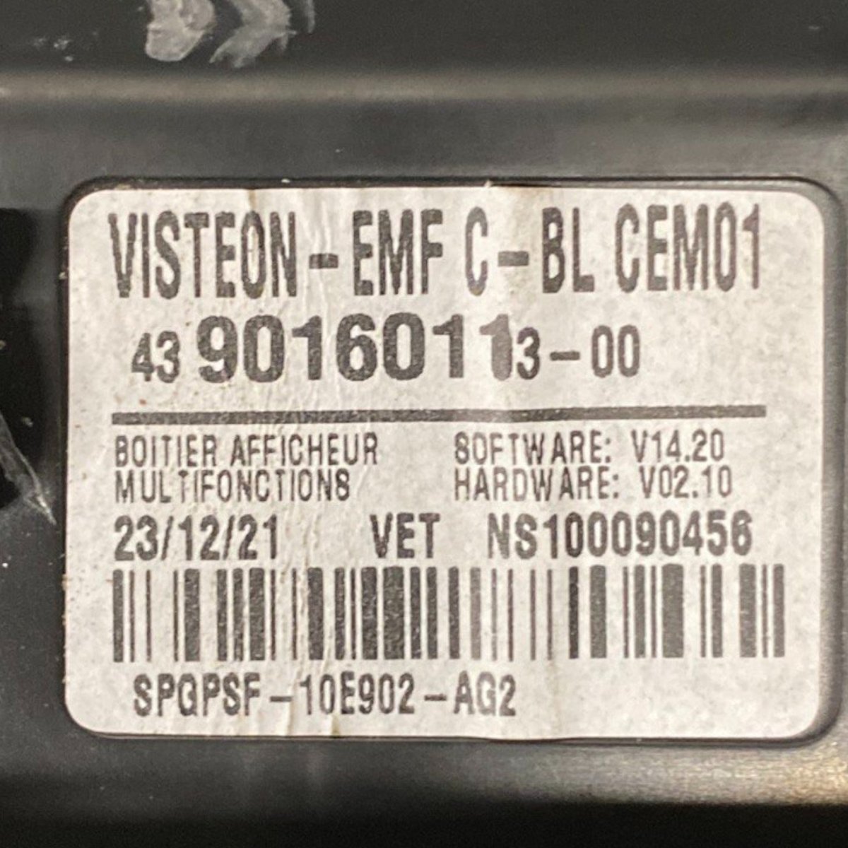 Stereo / autoradio citroen berlingo Cod: 4390160113 - 00 (2018 - ) - F&P CRASH SRLS - Ricambi Usati