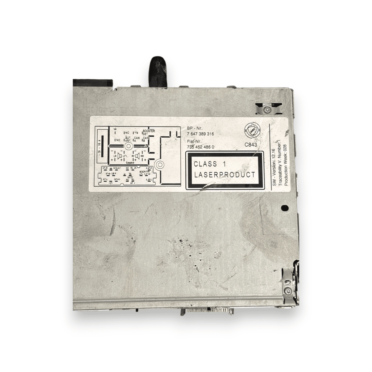 Stereo / autoradio fiat 500 cod:7354524860 (2007 - ) - F&P CRASH SRL - Ricambi Usati