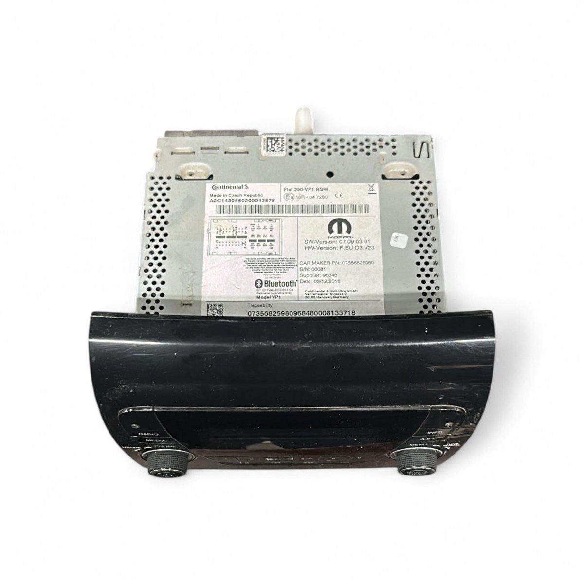 Stereo / autoradio Fiat Ducato III cod.07356825980 (2014 > ) - F&P CRASH SRLS - Ricambi Usati