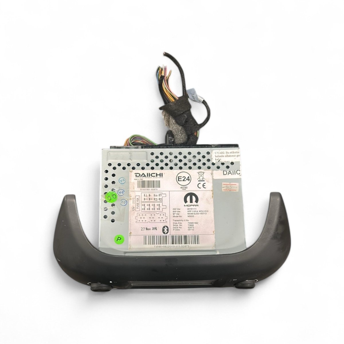Stereo / autoradio Fiat Fiorino cod.735651592 (2016 > ) - F&P CRASH SRLS - Ricambi Usati