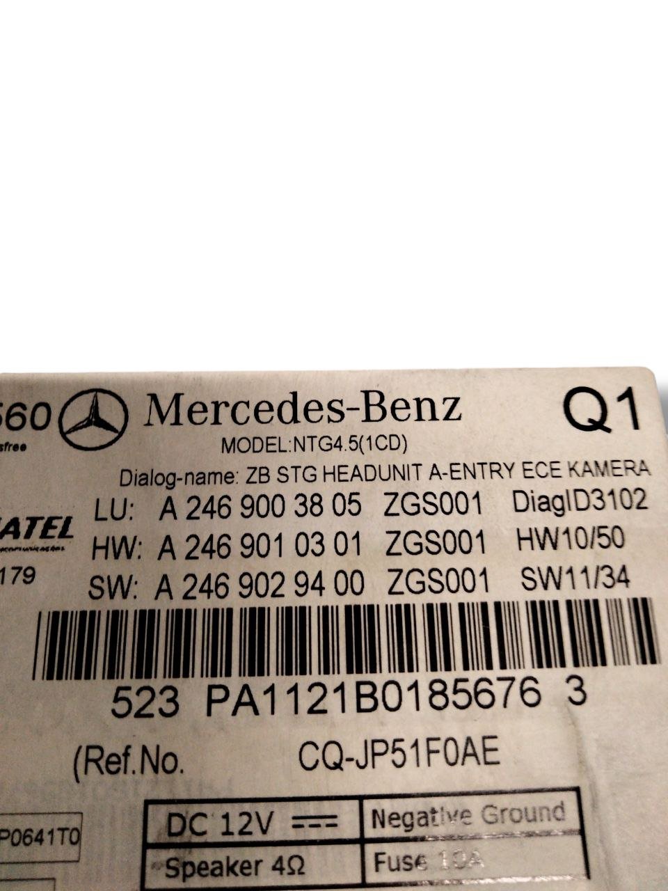 Stereo / autoradio navigatore Mercedes - Benz classe B W246 (2012 - 2018) cod.a2469003805 - F&P CRASH SRLS - Ricambi Usati