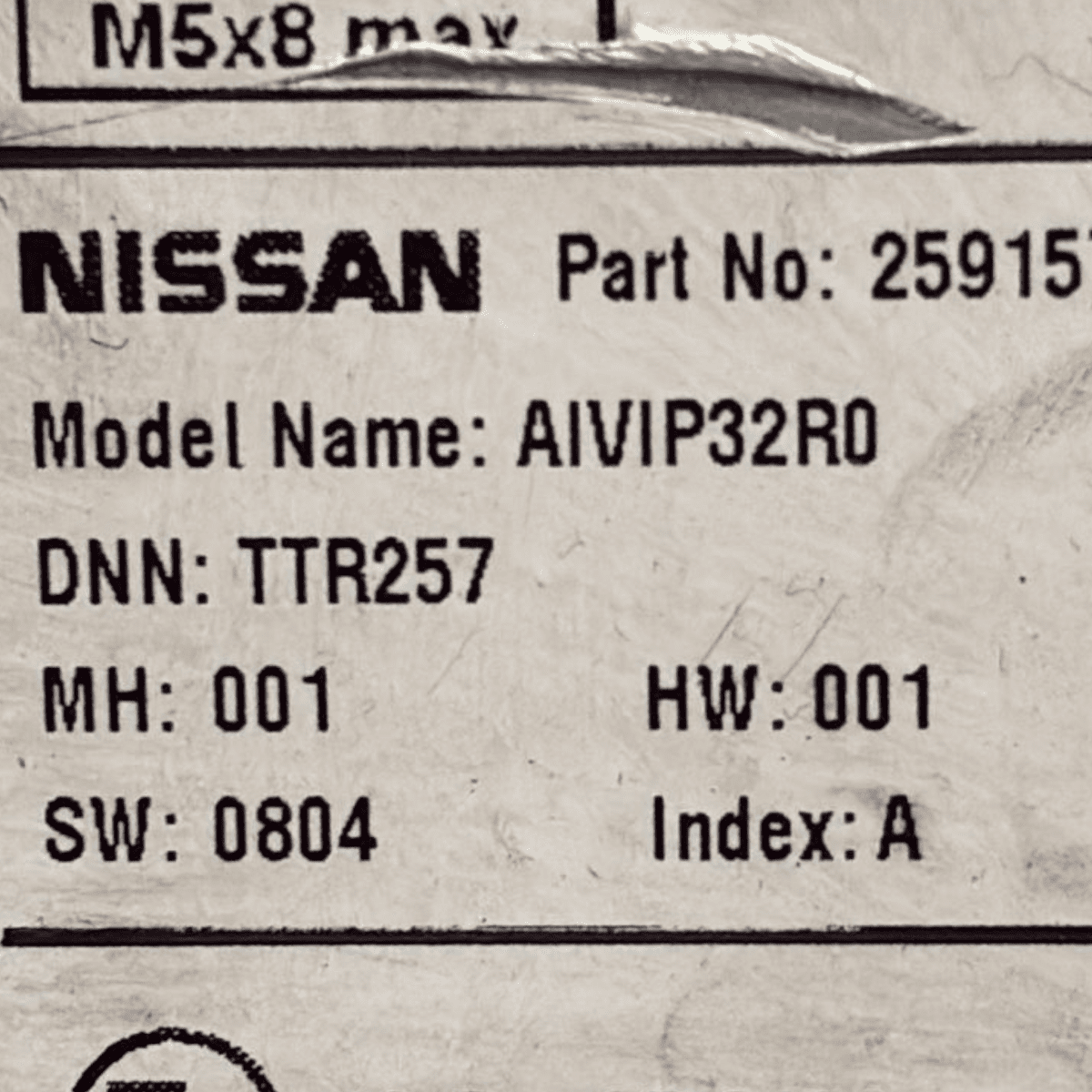 Stereo / autoradio nissan qashqai ii cod : avip32r0 (2014 - 2021) - F&P CRASH SRL - Ricambi Usati