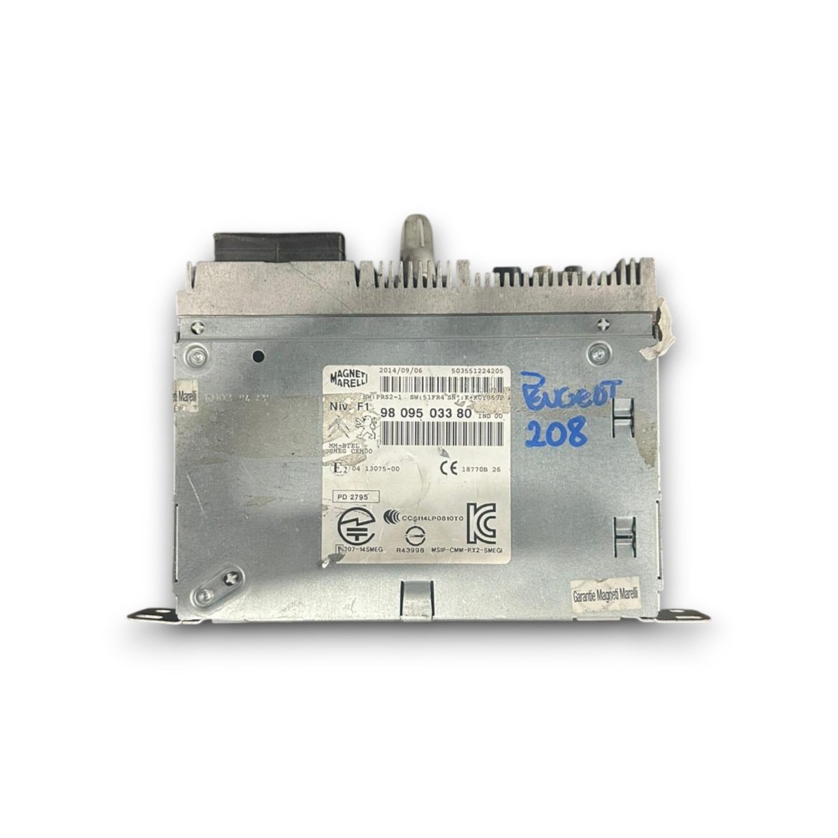 Stereo / autoradio peugeot 208 cod:9809503380 (2013 > 2019) - F&P CRASH SRLS - Ricambi Usati