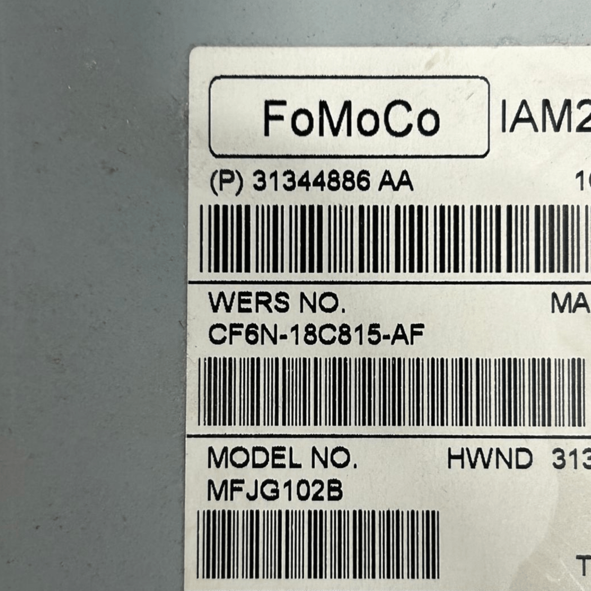 Stereo / autoradio range rover evoque cod:CF6N - 18C815 - AF (2011 > 2018) - F&P CRASH SRLS - Ricambi Usati