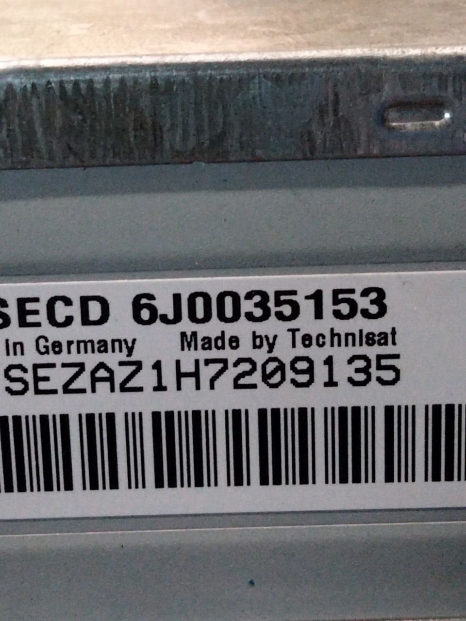 Stereo / autoradio Seat Ibiza IV (2008 - 2016) cod.6J0035153 - F&P CRASH SRLS - Ricambi Usati