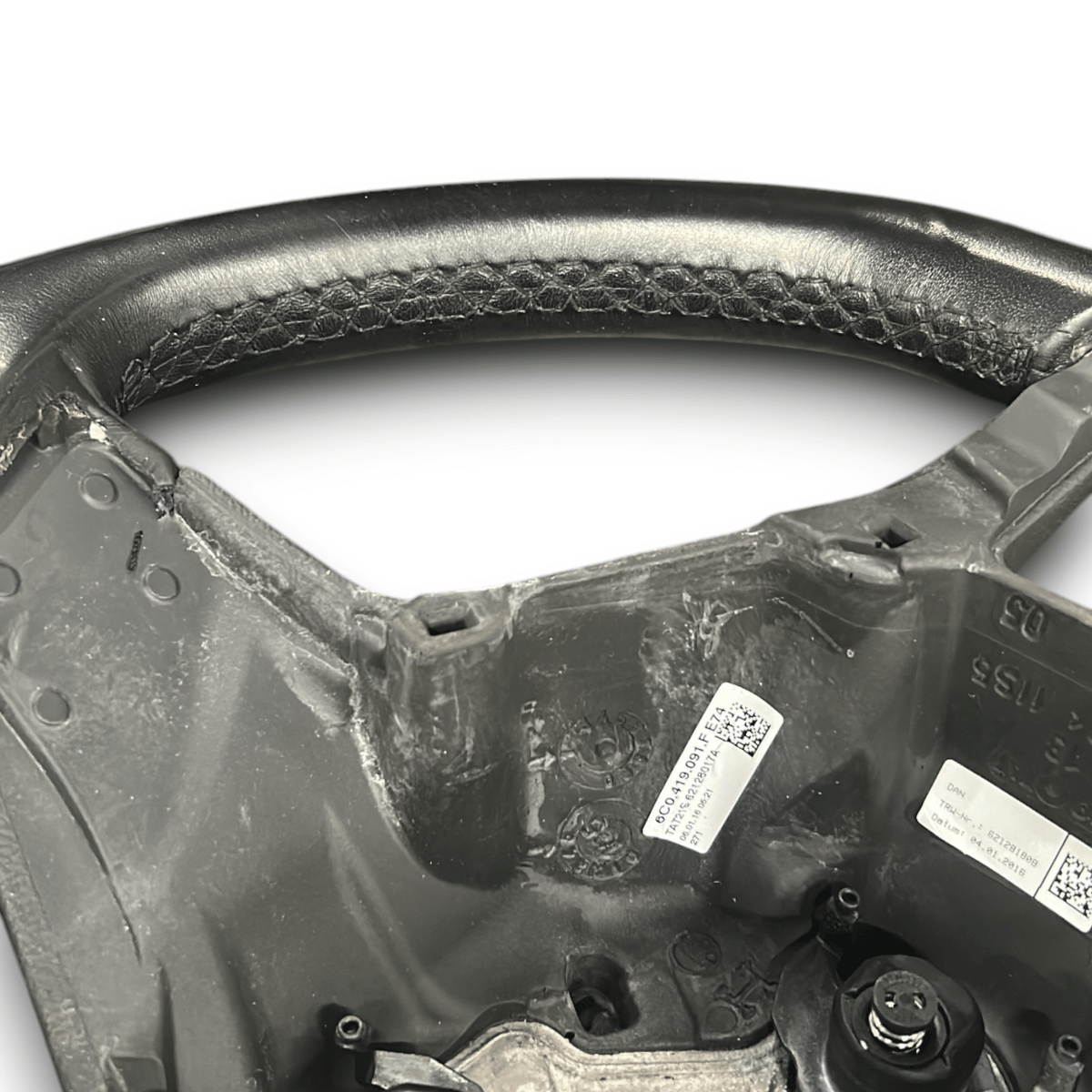 Steering / Leather Steering Wheel Volkswagen Polo V (6R) code 6C0419091F (2009 > 2017) - F&P CRASH SRLS - Used Parts
