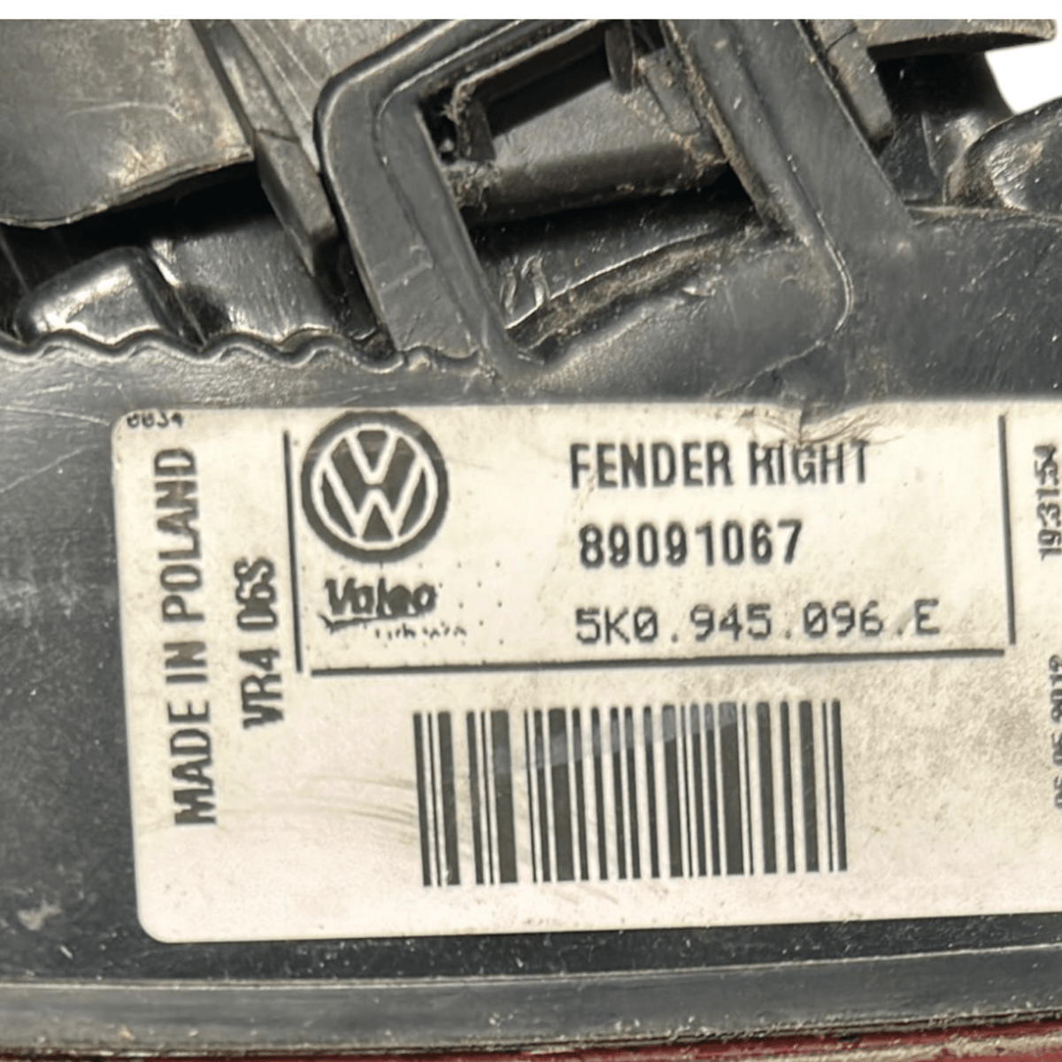 Stop / Halogen Tail Light Right Volkswagen Golf VI code:89091067 (2008 > 2021) - F&P CRASH SRLS - Used Parts