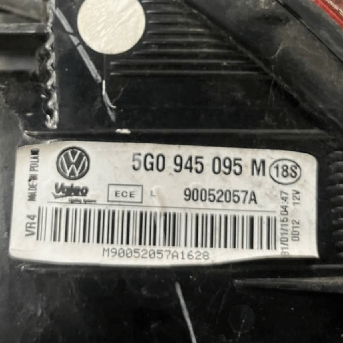 Stop / Left external halogen light (sx) Volkswagen Golf VII (2012 to 2021) code: 5G0945095M - F&P CRASH SRLS - Used Parts