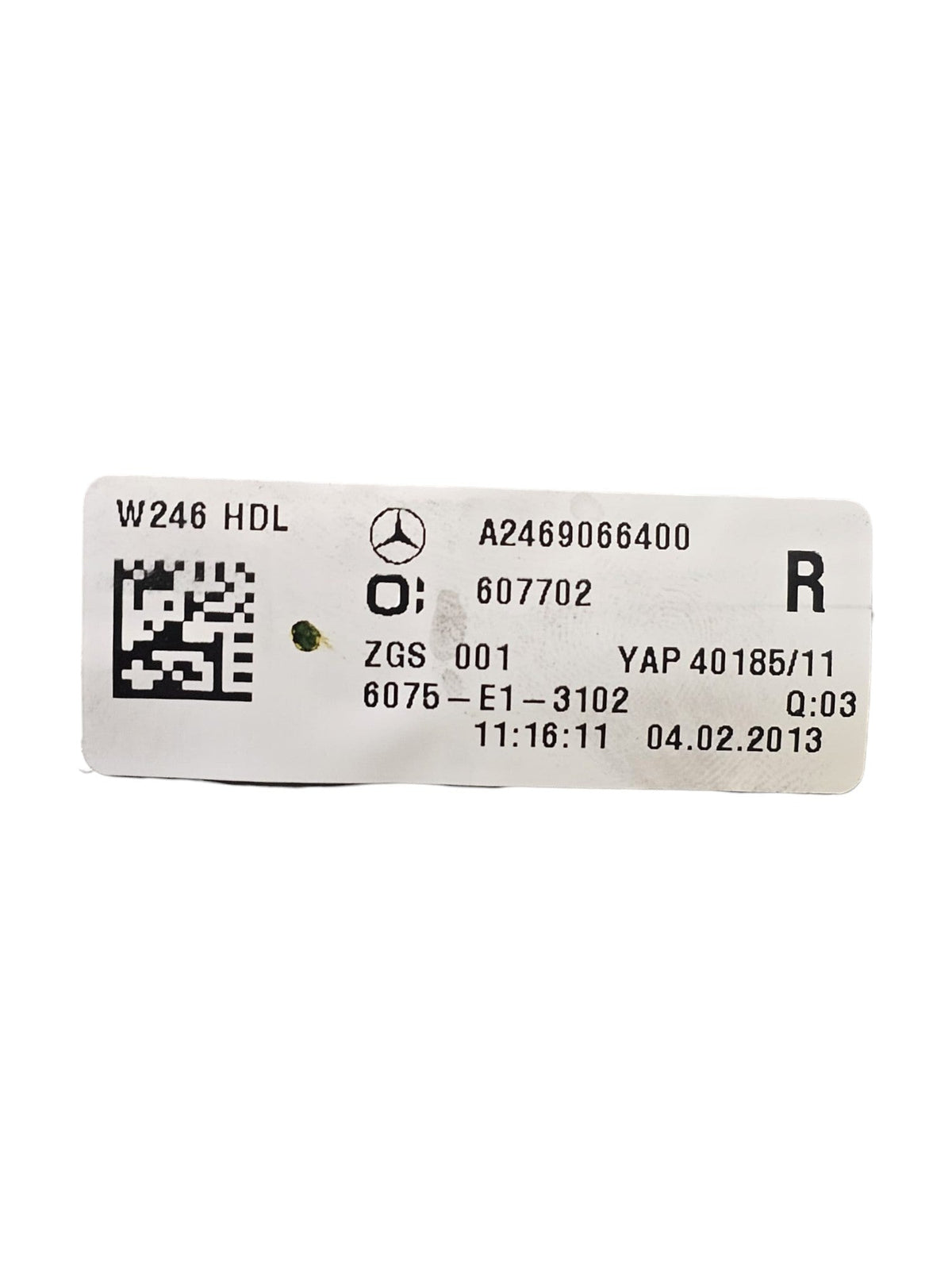 Stop / Halogen Rear Interior Light Right Code:A2469066400 Mercedes Class B W246 (2011 - 2018) - F&P CRASH SRLS - Used Parts