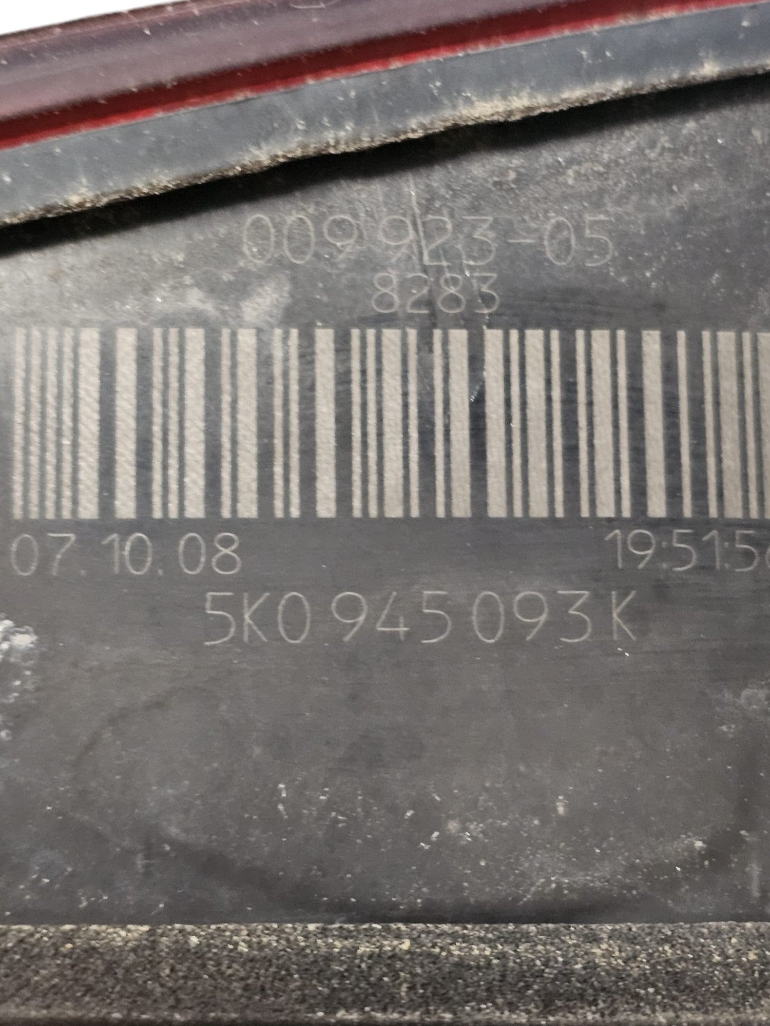 Stop / Fanale Alogeno Posteriore Interno Sinistro Volkswagen Golf VI Cod:5K0945093K (2008 - 2012) - F&P CRASH SRLS - Ricambi Usati