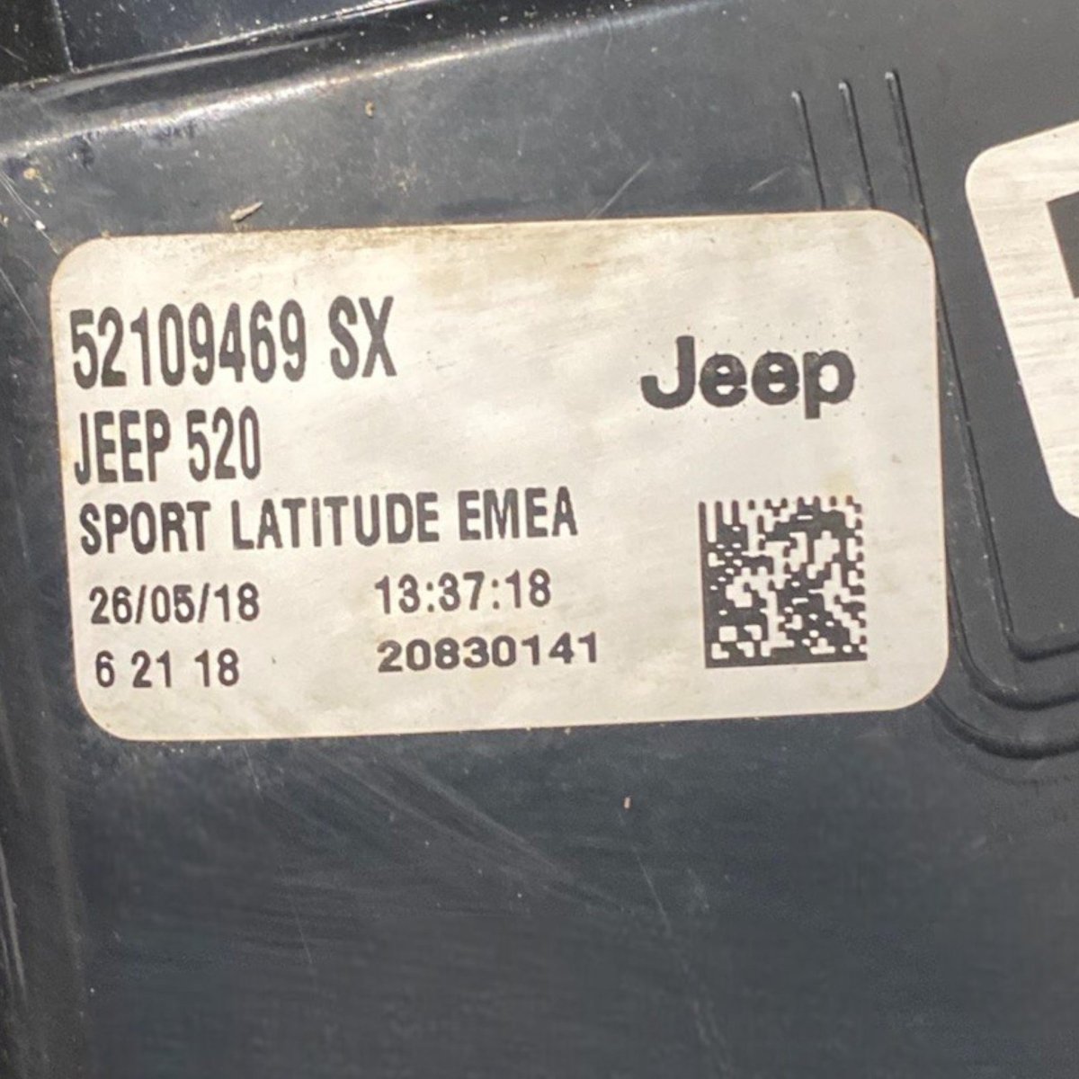Stop / halogen rear light left (sx) jeep renegade (2014 - ) code: 52109469 - F&P CRASH SRLS - Used Parts