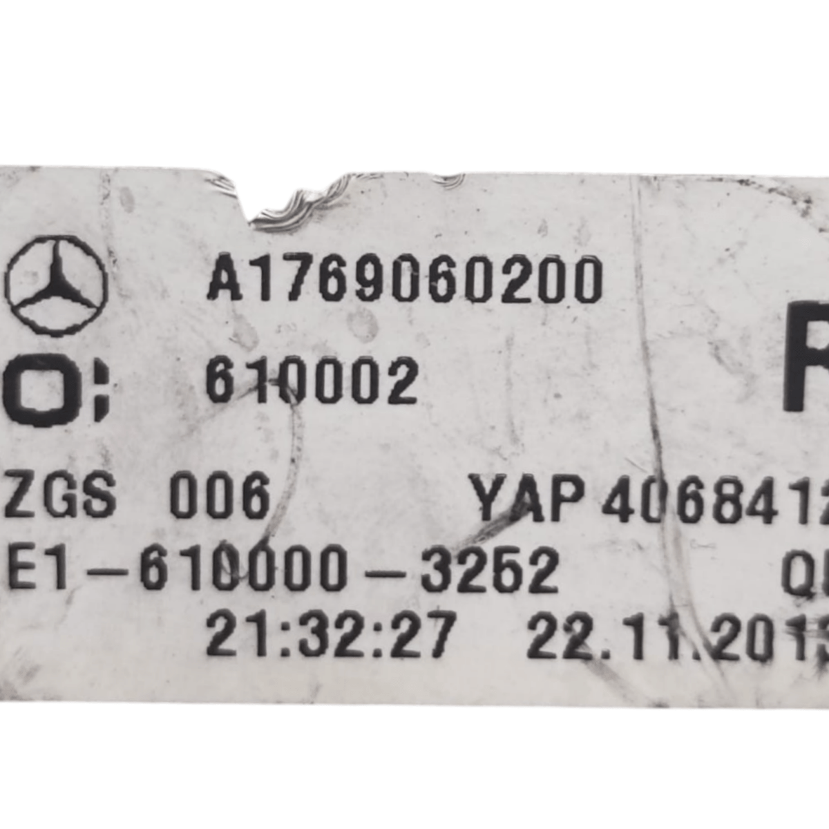 Stop / right taillight mercedes class a w176 code: a1769060200 (2012 - 2018) - F&P CRASH SRLS - Used Parts
