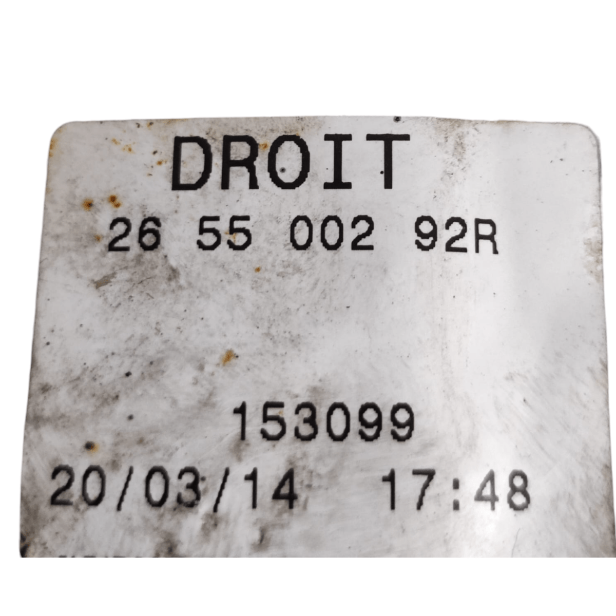 Stop / Right Light Renault Master III Tipper Truck CODE: 265500292R (2014 - ) - F&P CRASH SRLS - Used Parts