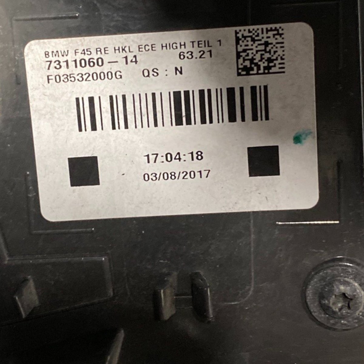 Stop / fanale esterno destro (dx) bmw serie 2 active tourer f45 Cod: 7311060 - 14 (2014 - 2021) - F&P CRASH SRLS - Ricambi Usati