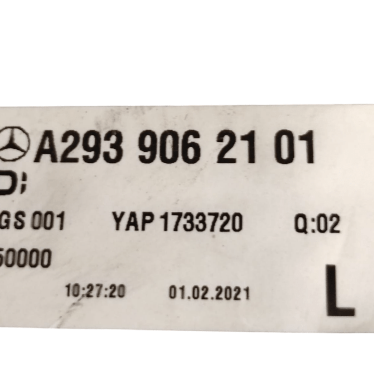 Stop / left external light Mercedes EQC N293 code: A2939062101 (2019 - 2023) - F&P CRASH SRLS - Used Parts