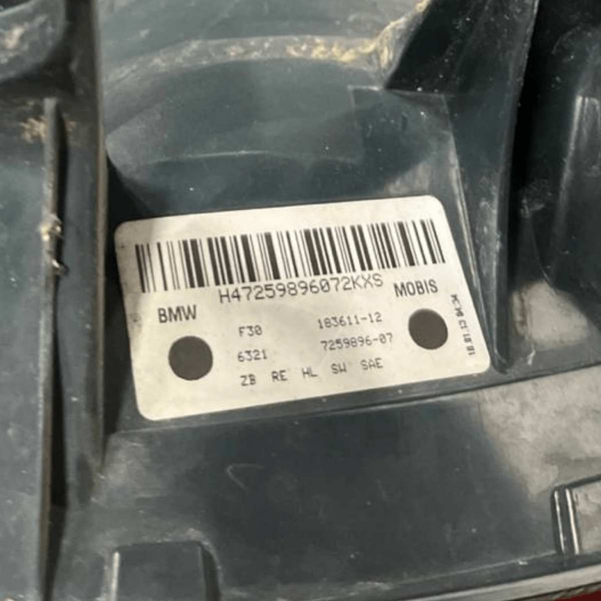 Stop / Right external Led light (dx) Bmw Series 3 F30 (2012 to 2019) code: 7259896 - 87 - F&P CRASH SRLS - Used Parts