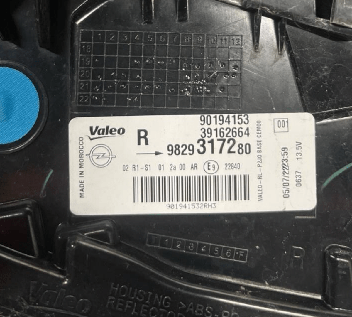 Stop / Right exterior Led light (dx) Opel Corsa F 5 Doors (2019 - ) code: 9829317280 - F&P CRASH SRLS - Used Spare Parts