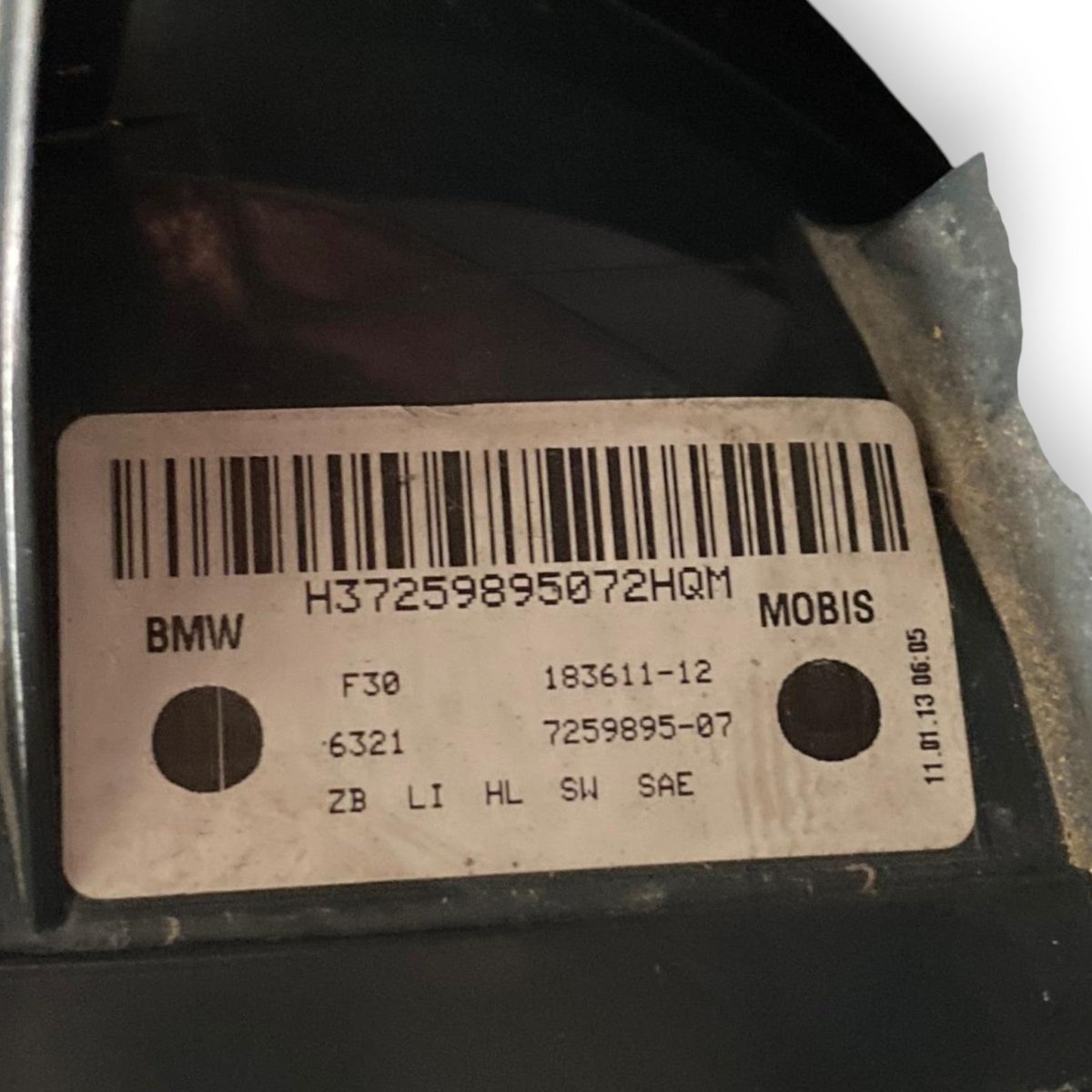 Stop / fanale led esterno sinistro (sx) Bmw Serie 3 F30 (2012 - 2019) 5 porte berlina Cod: 183611 - 12 - F&P CRASH SRLS - Ricambi Usati