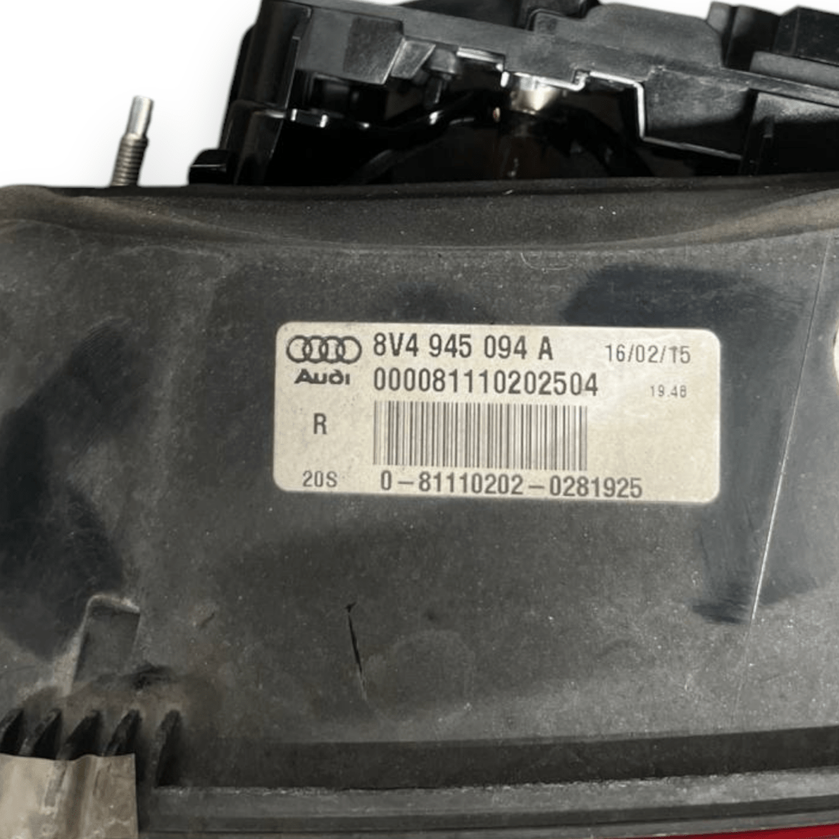 Stop / Right internal LED light (dx) Audi A3 8V (2012 to 2020) cod: 8V4945094A - F&P CRASH SRLS - Used Parts