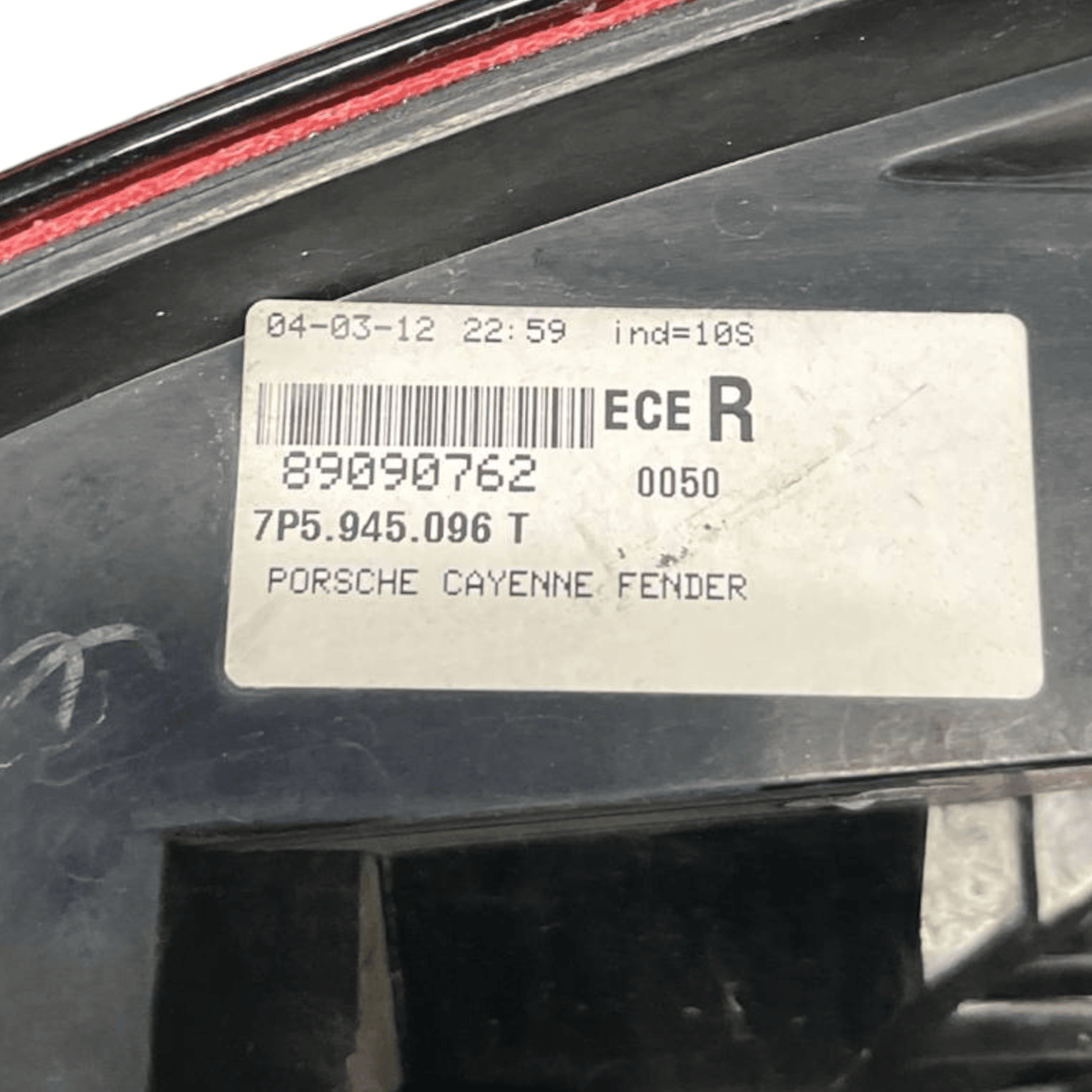 Stop / rear LED light right external Porsche Cayenne 92A cod.7P5945096T (2010 - 2017) - F&P CRASH SRLS - Used Parts