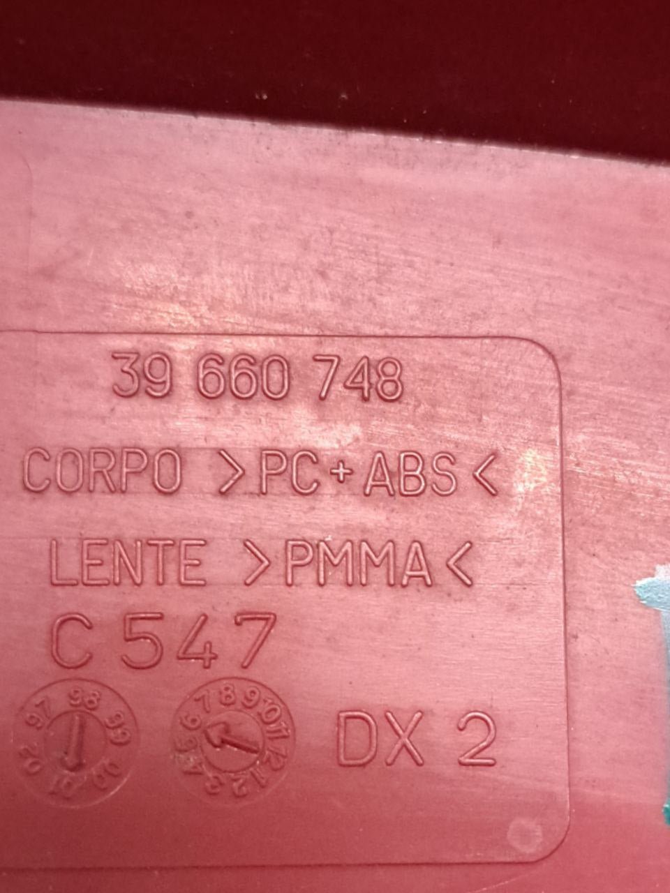 Stop / Fanale posteriore destro dx alogeno Fiat Seicento (2003) COD:39660748 - F&P CRASH SRLS - Ricambi Usati