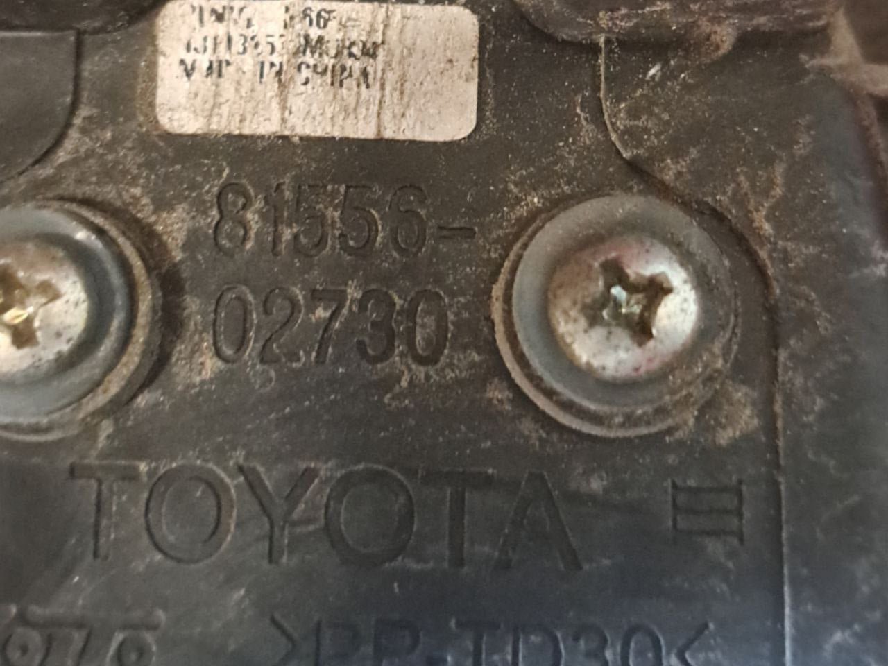 Stop / Right rear light (dx) Halogen Toyota Auris 1.8b (2018) COD:81556 - 02730 - F&P CRASH SRLS - Used Parts