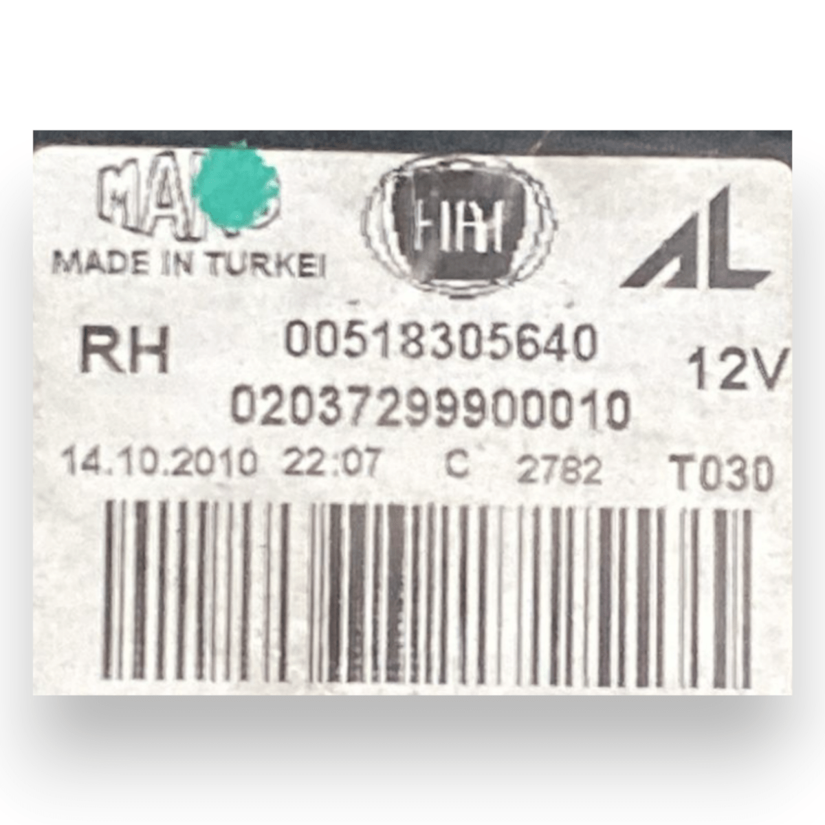 Stop / fanale posteriore destro (dx) fiat doblo cod:00518305640 (2009 - 2022) - F&P CRASH SRLS - Ricambi Usati