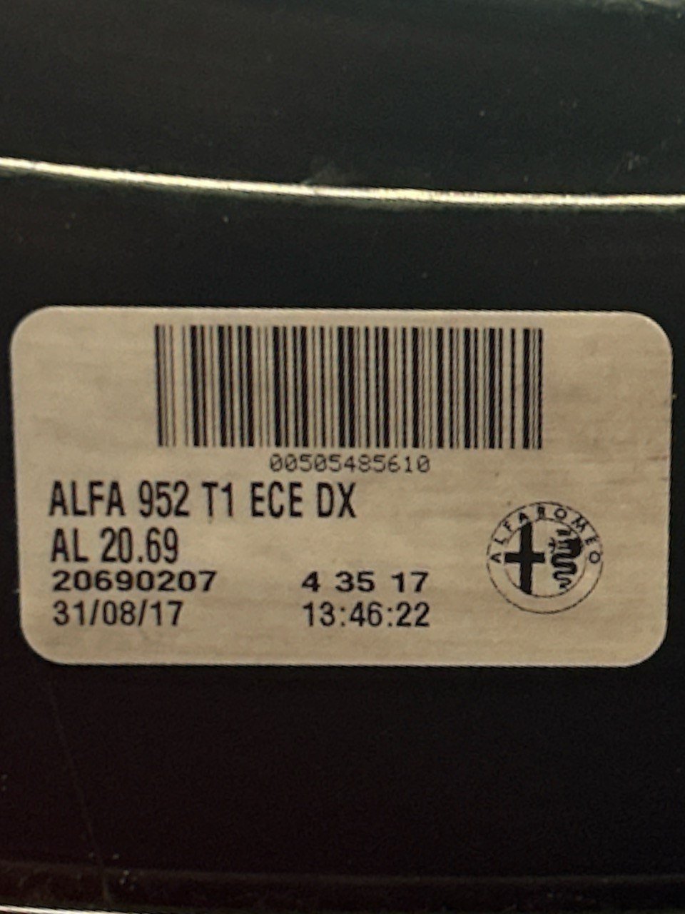 Stop / Fanale Posteriore Destro (DX) Led Alfa Romeo Giulia (952) (2016 > ) cod.20690207 - F&P CRASH SRLS - Ricambi Usati