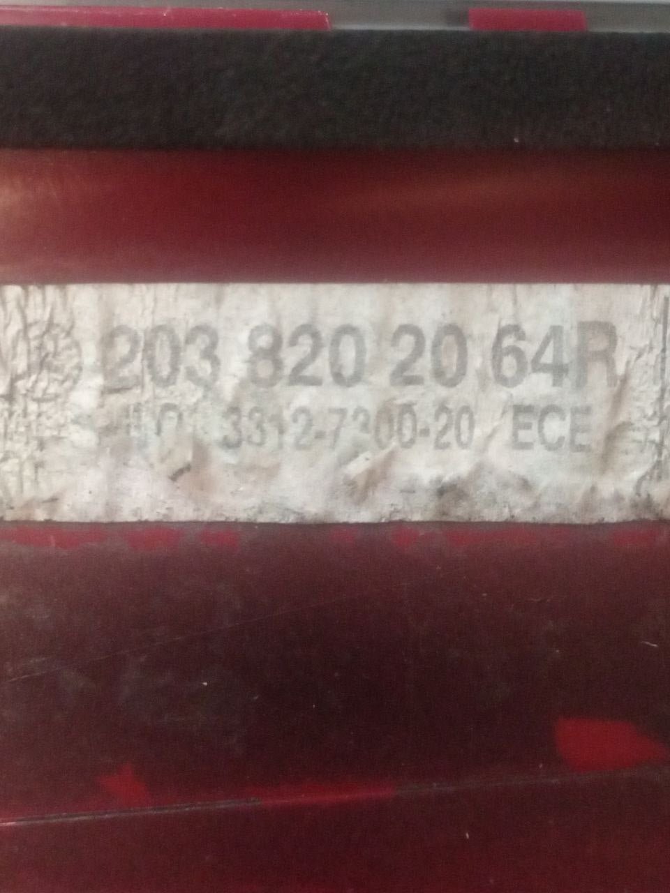 Stop / Fanale posteriore destro (dx) Mercedes Classe C W203 (2005) cod: 2038202064 - F&P CRASH SRLS - Ricambi Usati