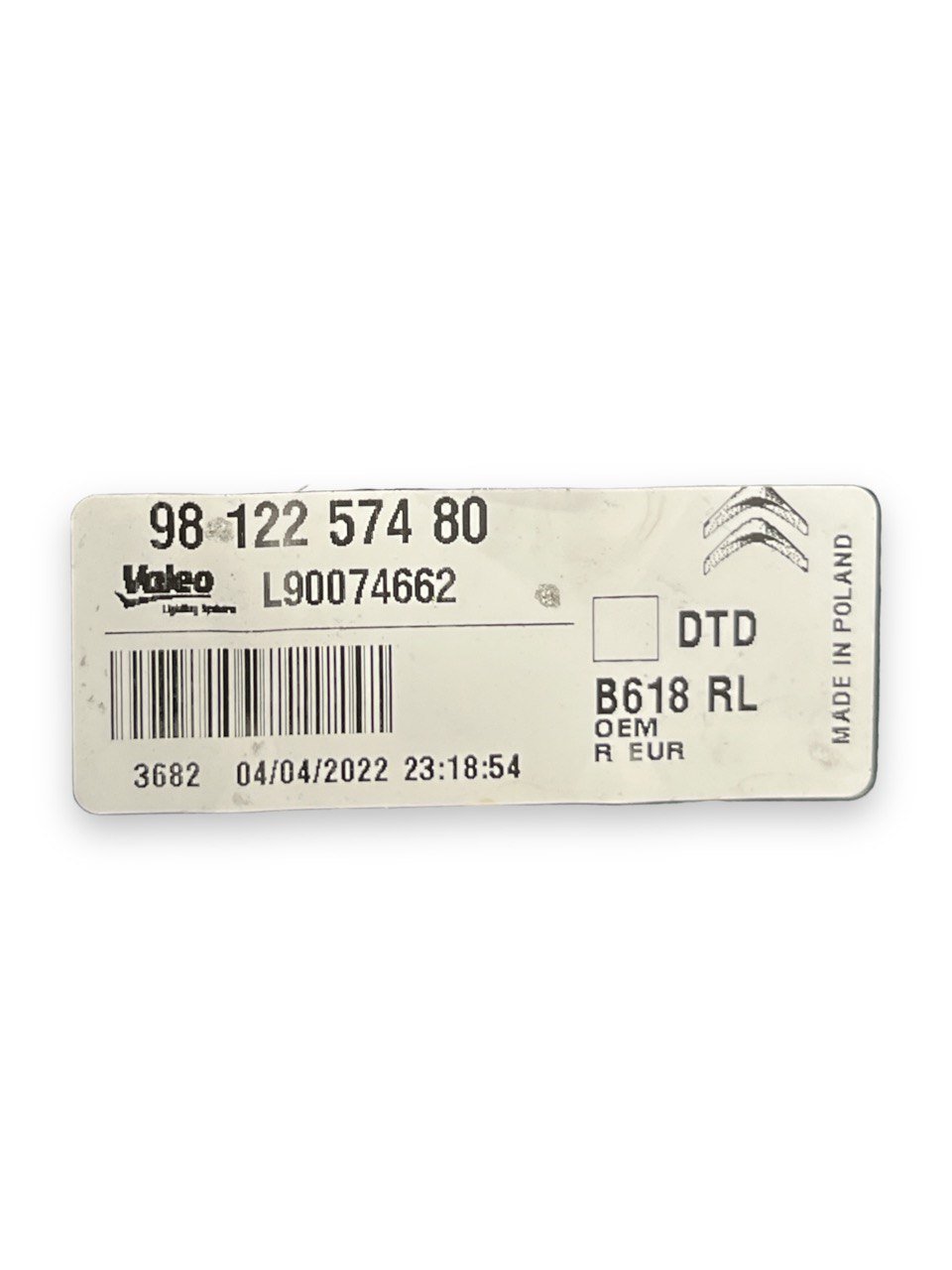 Stop / fanale posteriore destro Led Citroen C3 (2016>) cod.9812257480 - F&P CRASH SRLS - Ricambi Usati
