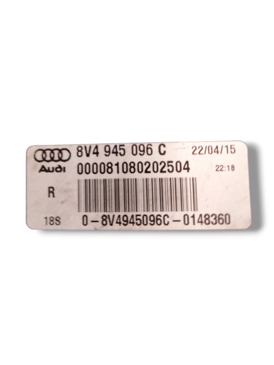 Stop / Fanale posteriore esterno destro Alogeno Audi A3 8V (2012 - 2020) cod.8V4945096C - F&P CRASH SRLS - Ricambi Usati